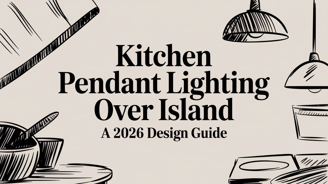A Designer's Guide to Kitchen Pendant Lighting Over Your Island in 2026