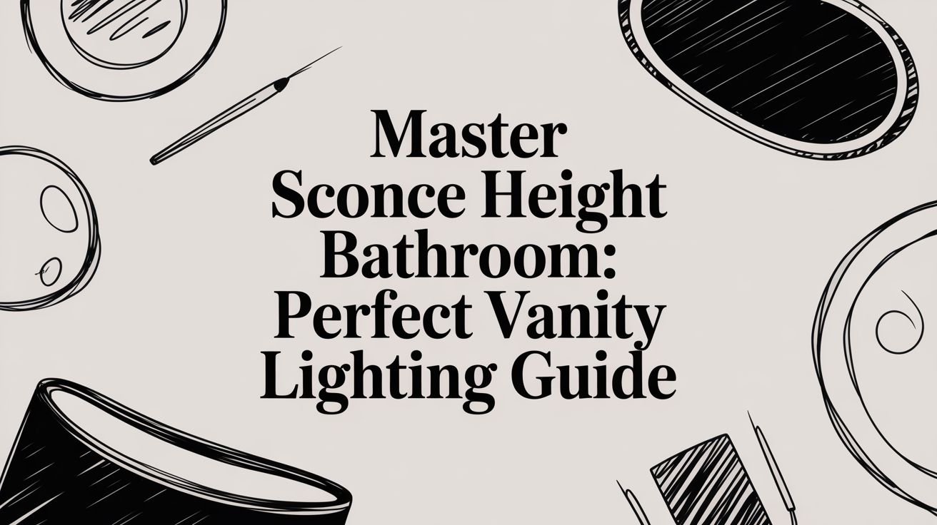 Master Sconce Height in the Bathroom: A Guide to Perfect Vanity Lighting