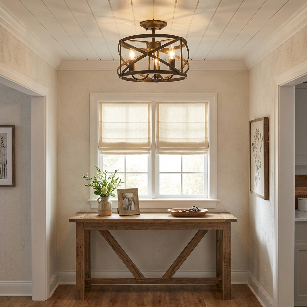 Alcott Farmhouse Chandelier by Golden Lighting