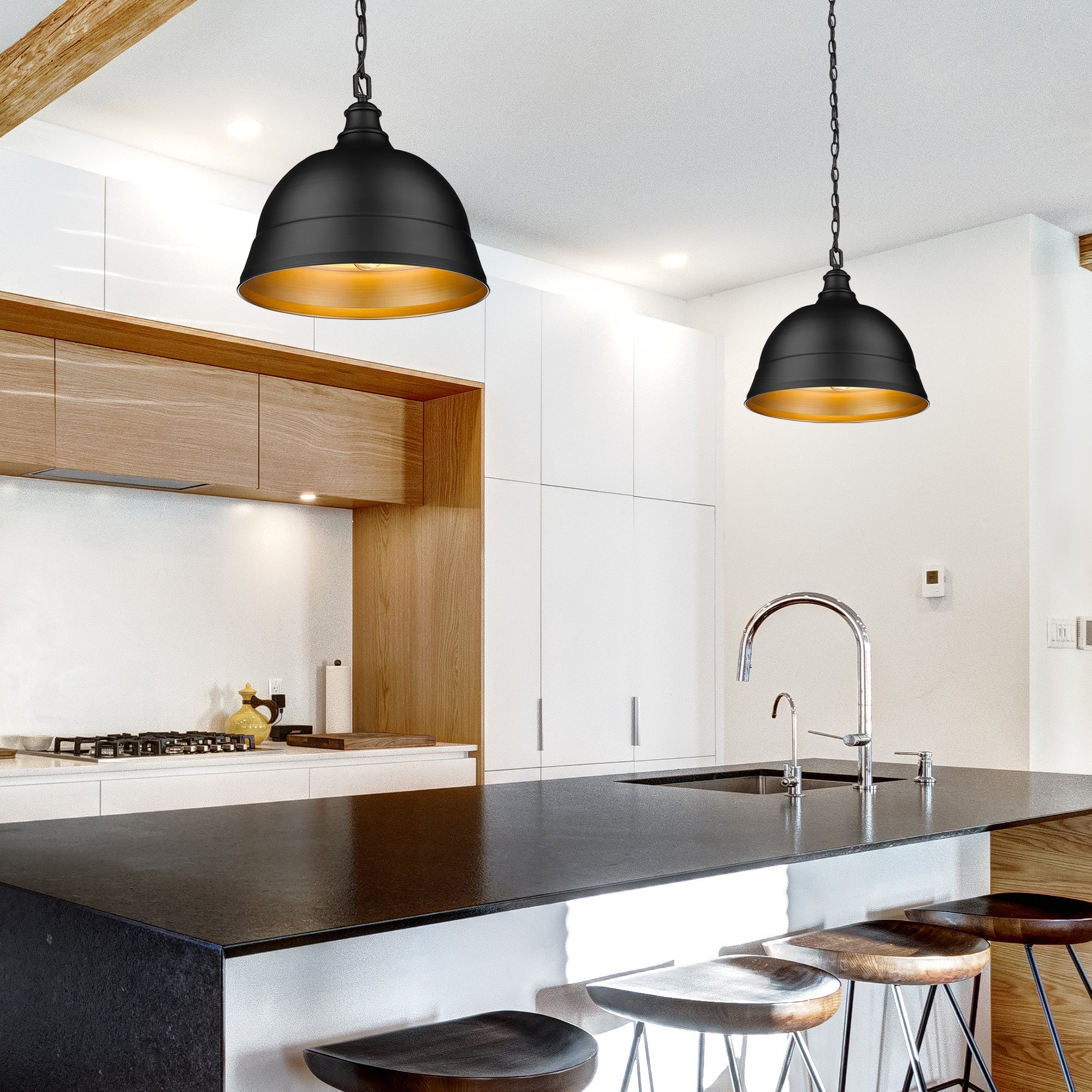 Rebel Farmhouse Pendant by Golden Lighting