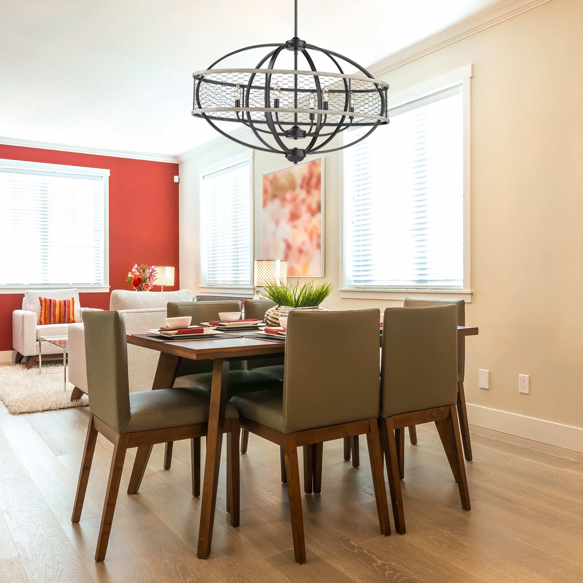 Roost Farmhouse Chandelier by Golden Lighting