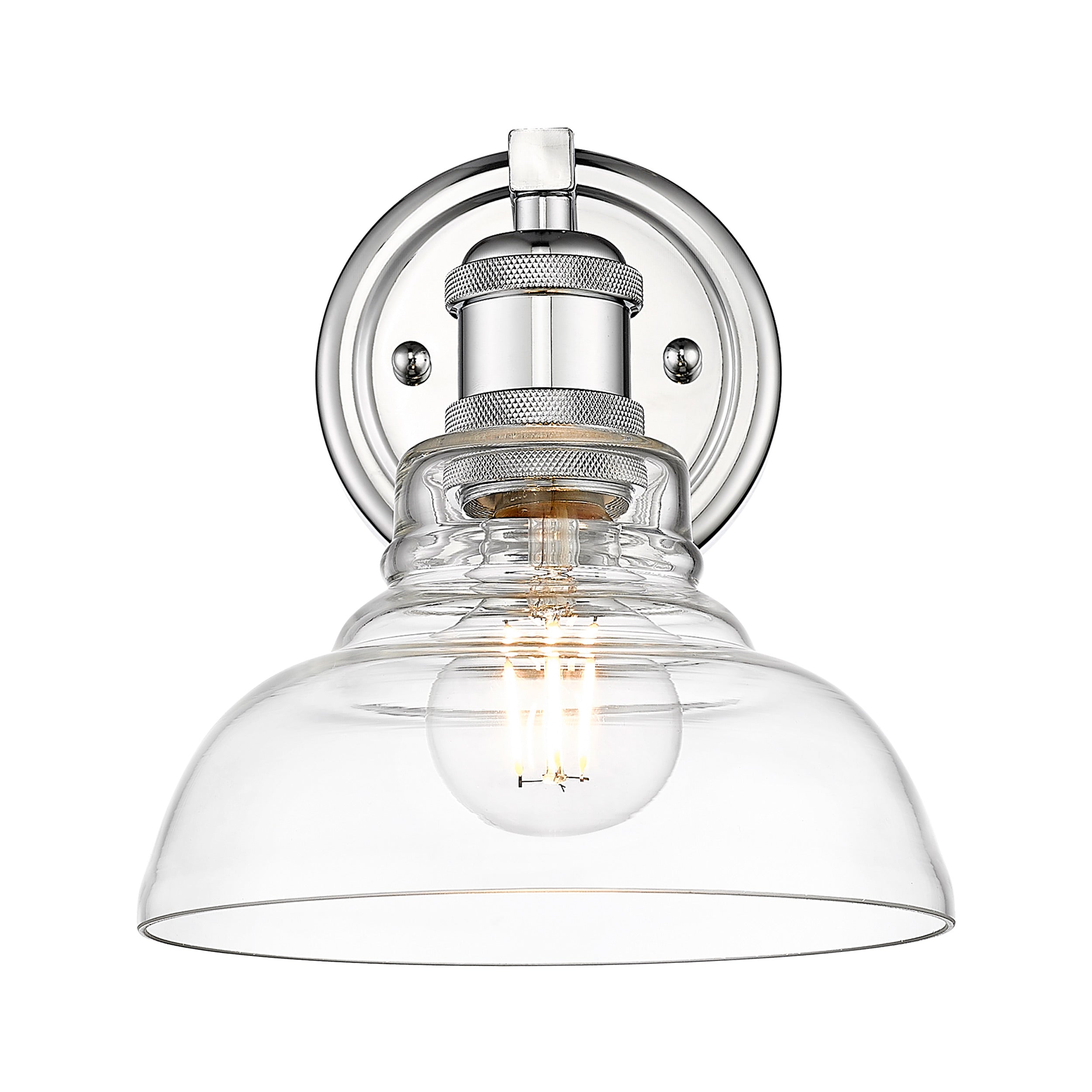 Yep by Golden Lighting Carver 1-light Vanity in Chrome