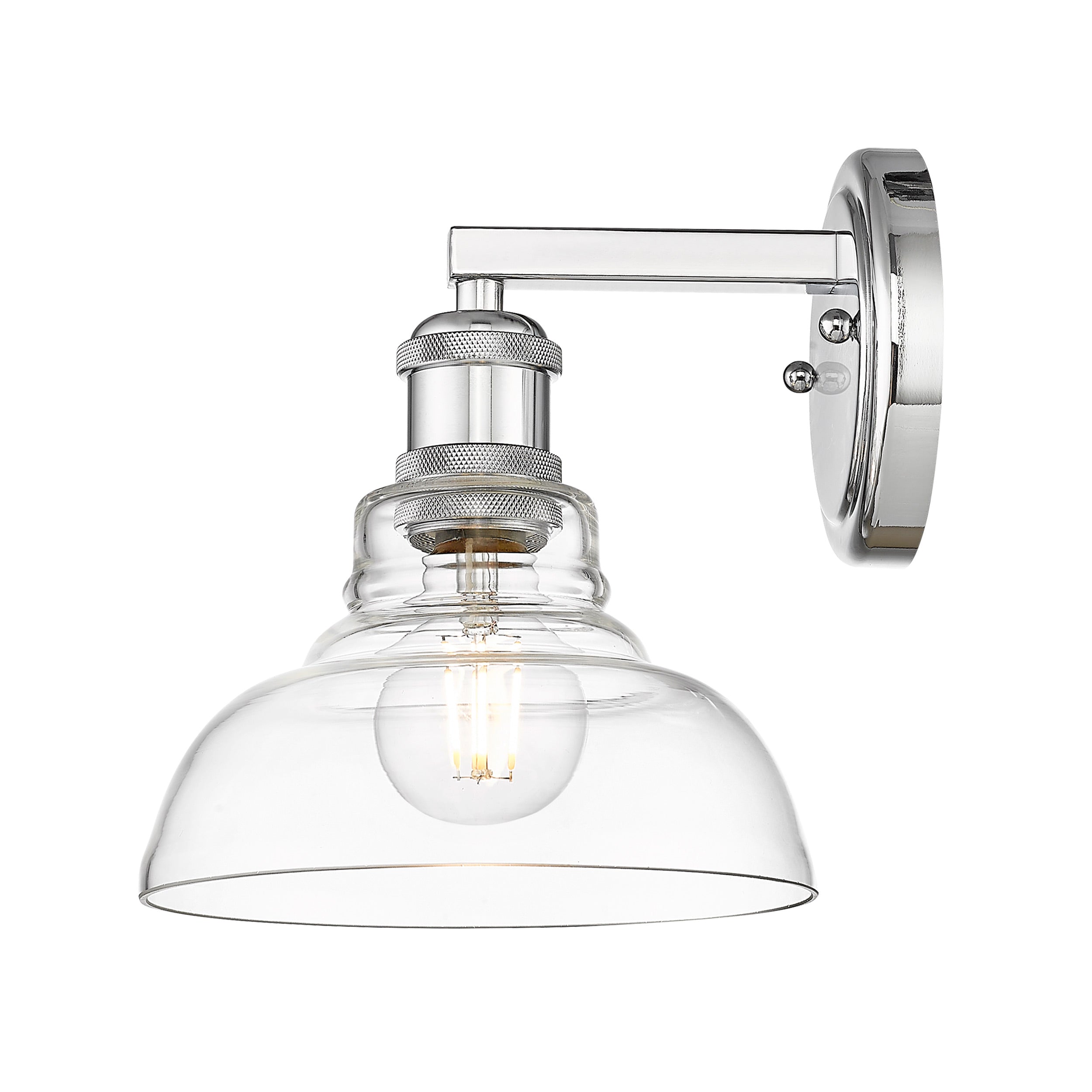 Yep by Golden Lighting Carver 1-light Vanity in Chrome