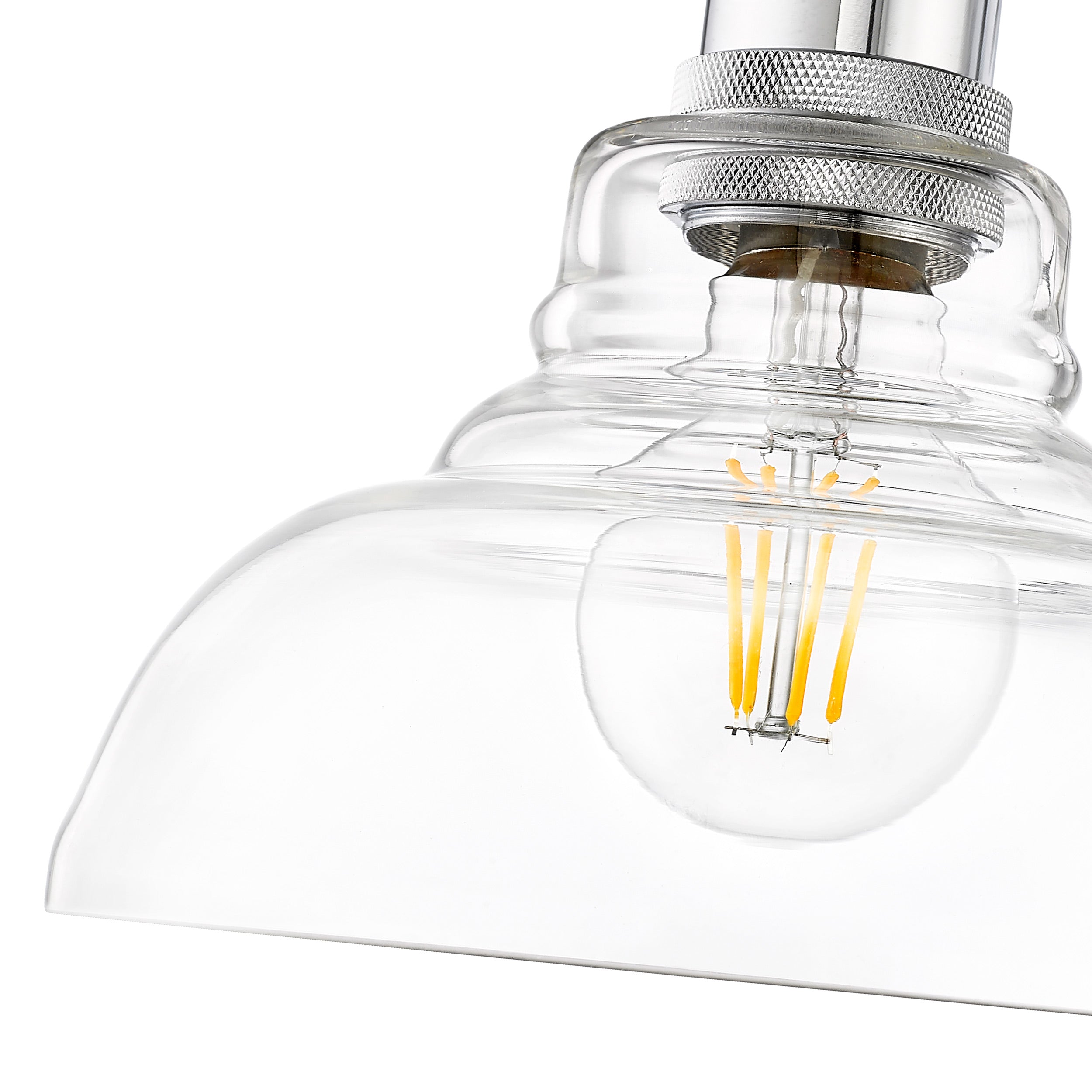 Yep by Golden Lighting Carver 1-light Flush Mount in Brushed Champagne Brass