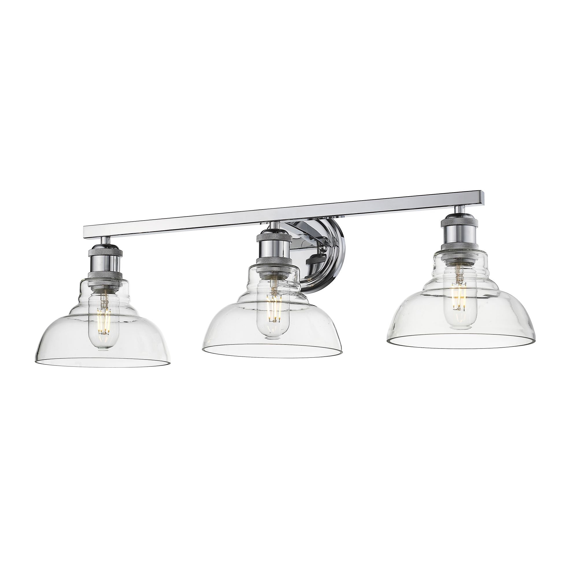 Yep by Golden Lighting Carver 3-light Vanity in Chrome