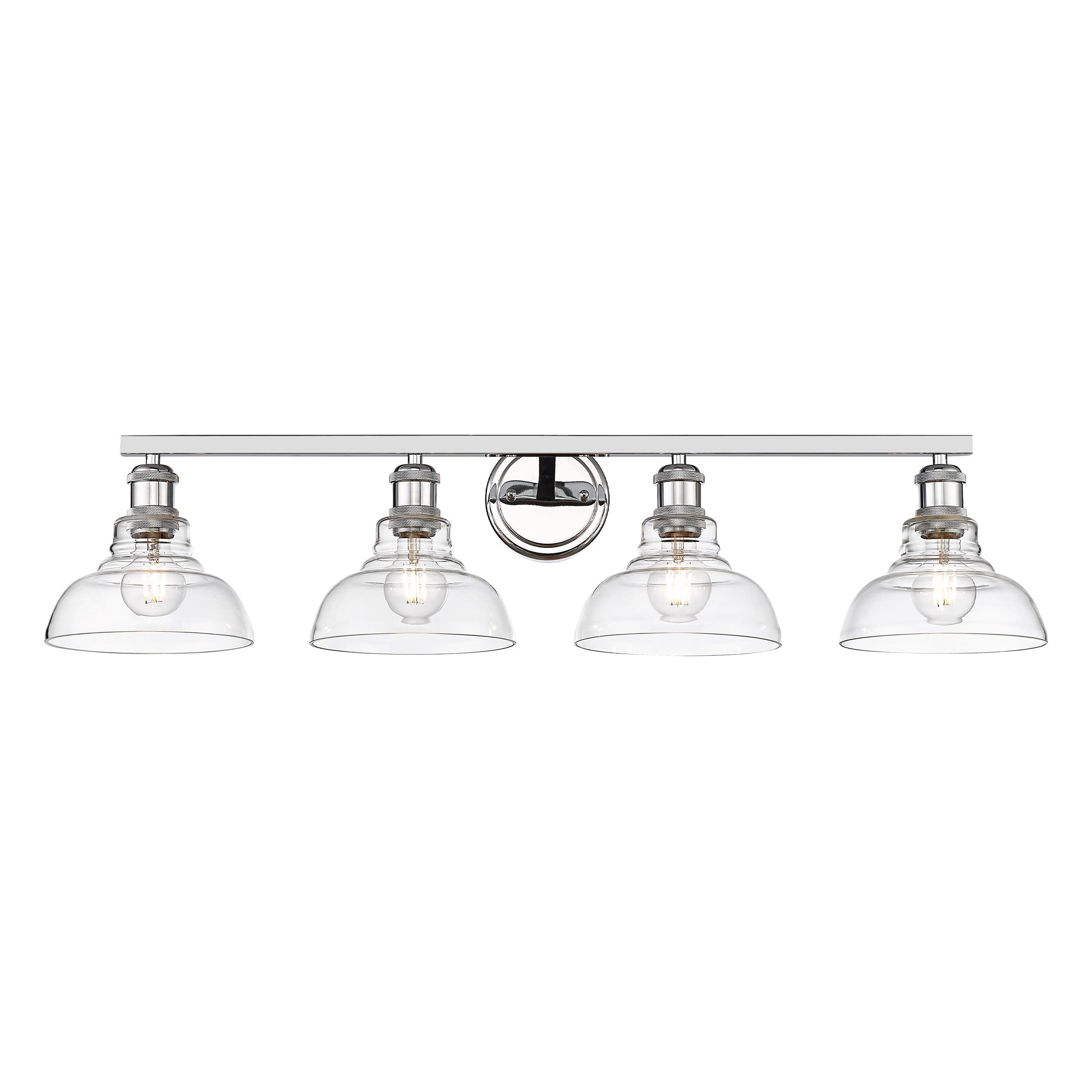 Yep by Golden Lighting Carver 4-light Vanity in Chrome
