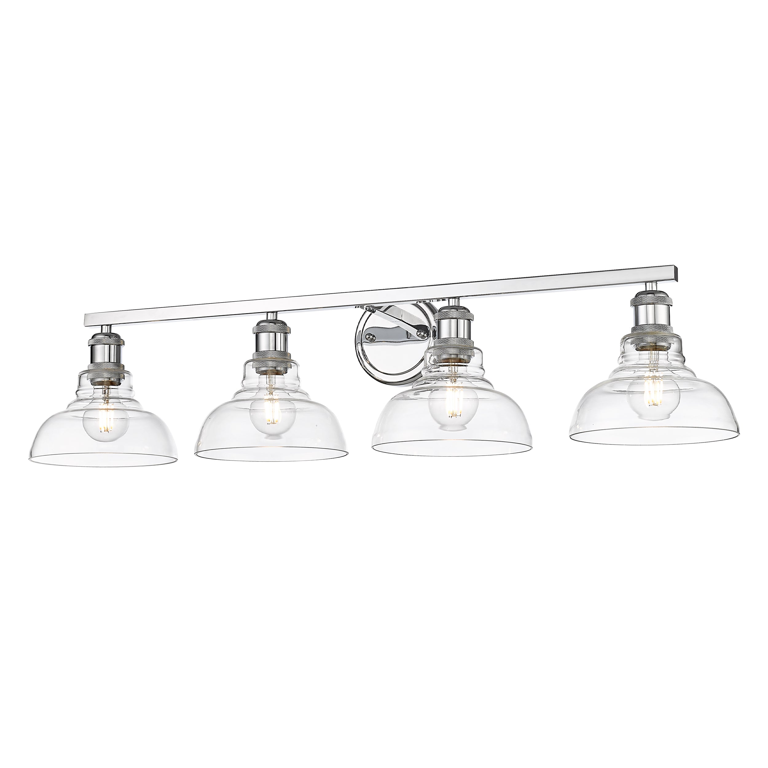 Yep by Golden Lighting Carver 4-light Vanity in Chrome - Default Title - Golden Lighting