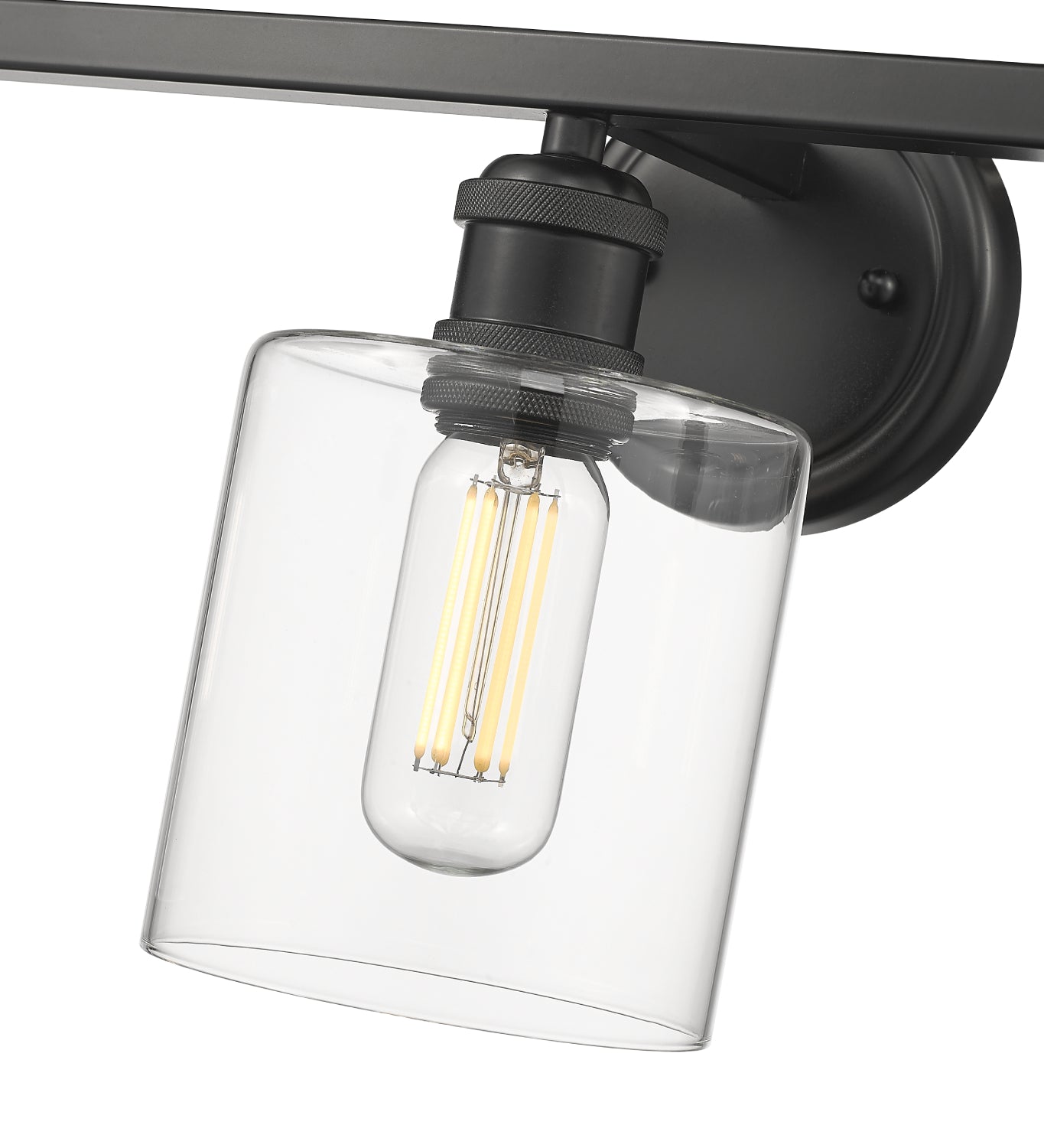 Golden Lighting Fisher 3-light Vanity in Matte Black - - Golden Lighting
