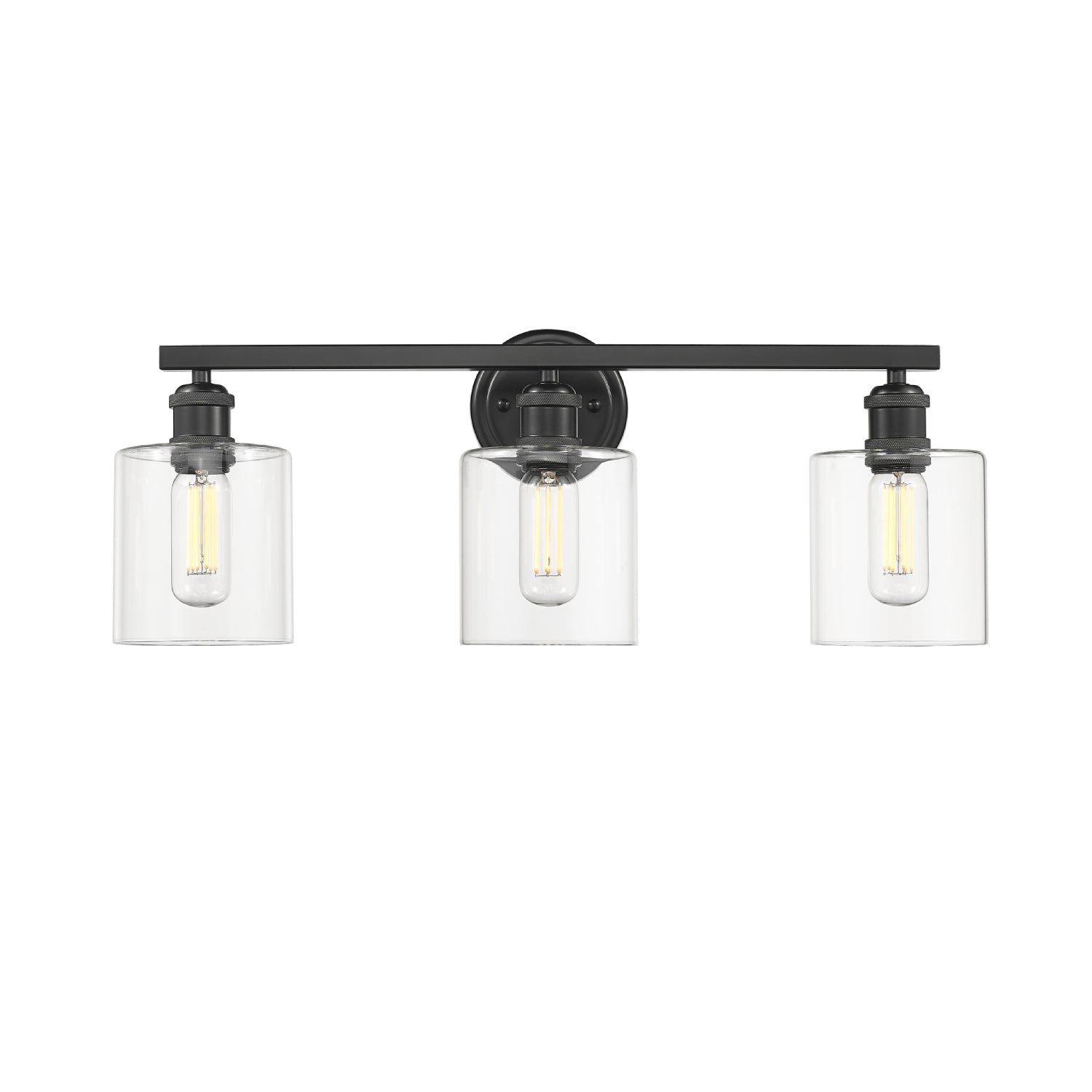 Golden Lighting Fisher 3-light Vanity in Matte Black