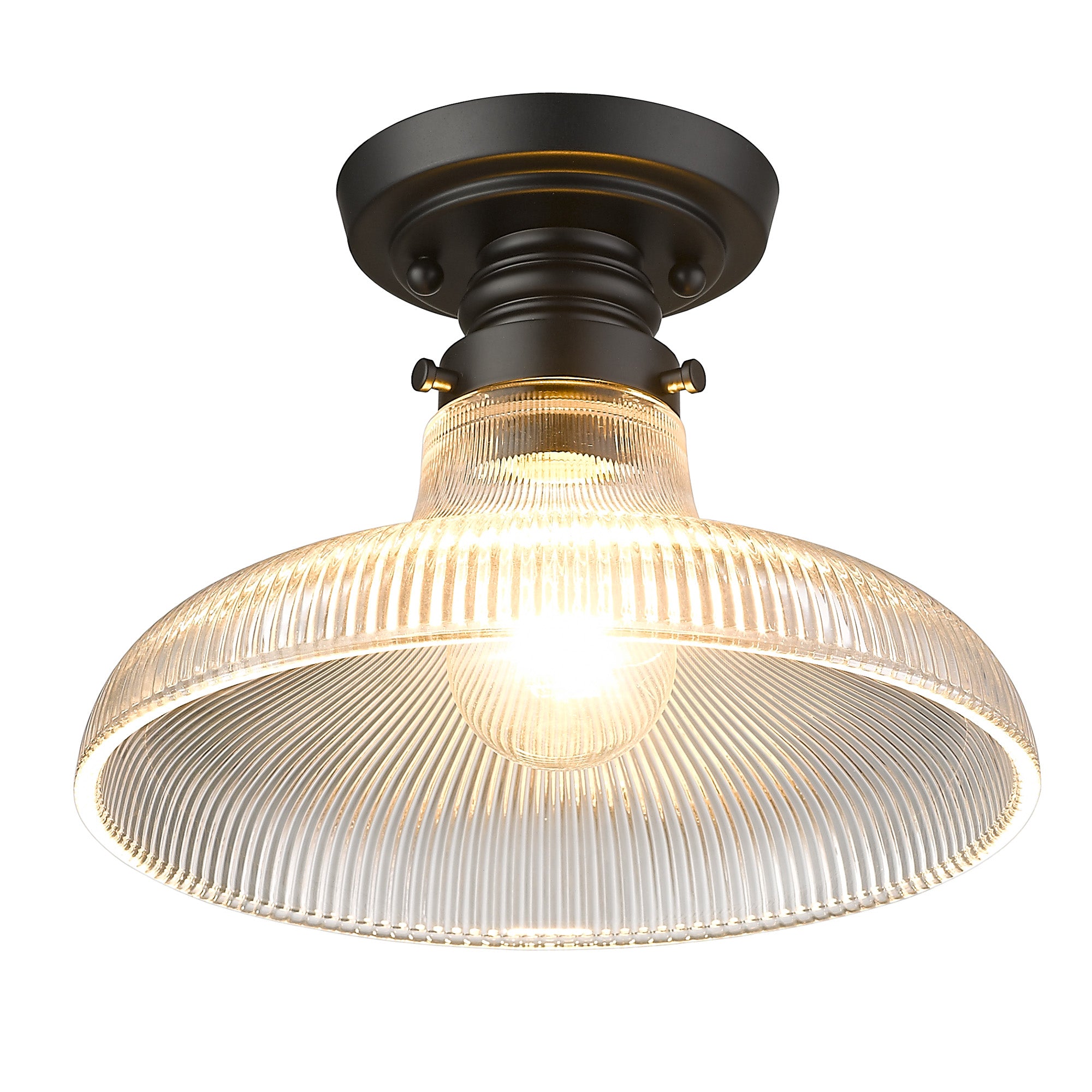 Clary 1-light Flush Mount in Matte Black