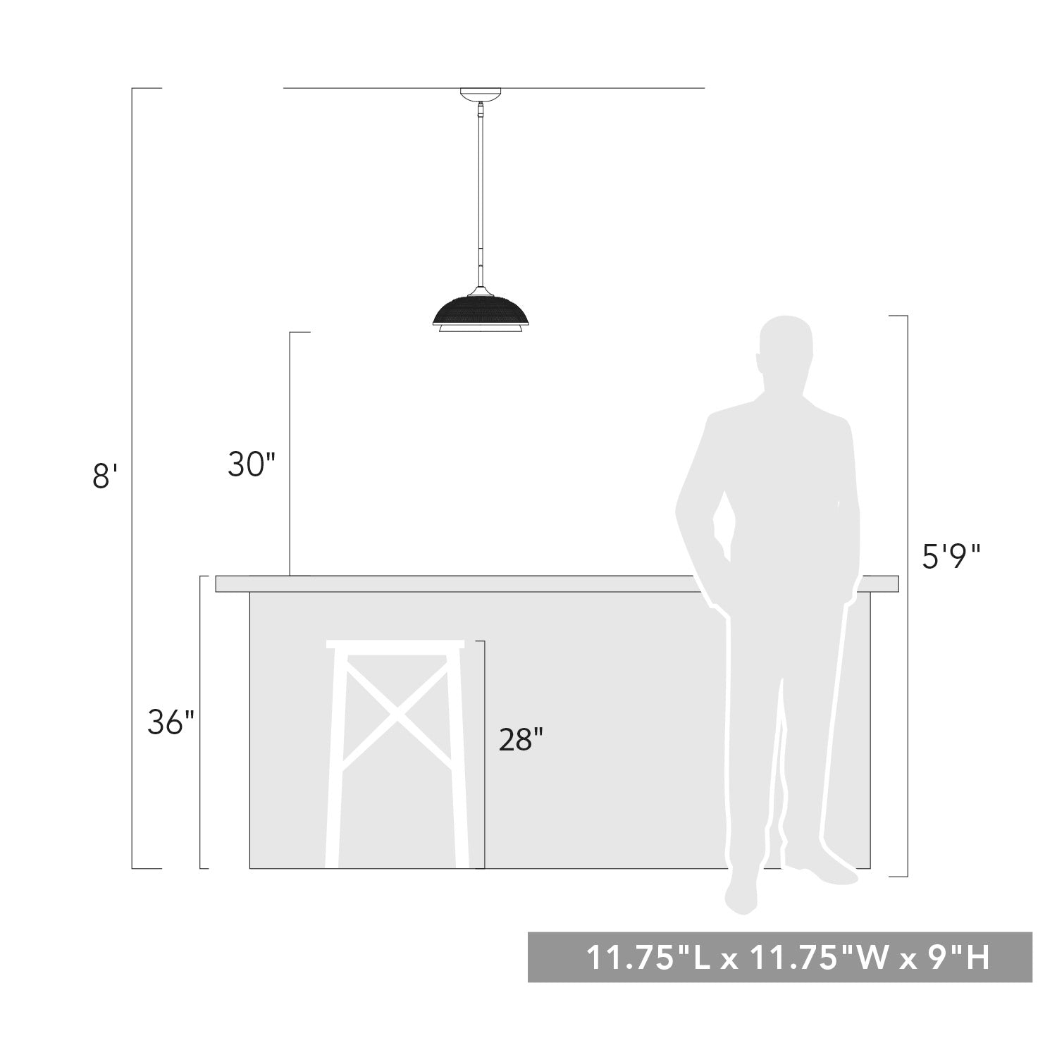 Golden Lighting Crawford 1-light Pendant in Brushed Champagne Brass - - Golden Lighting