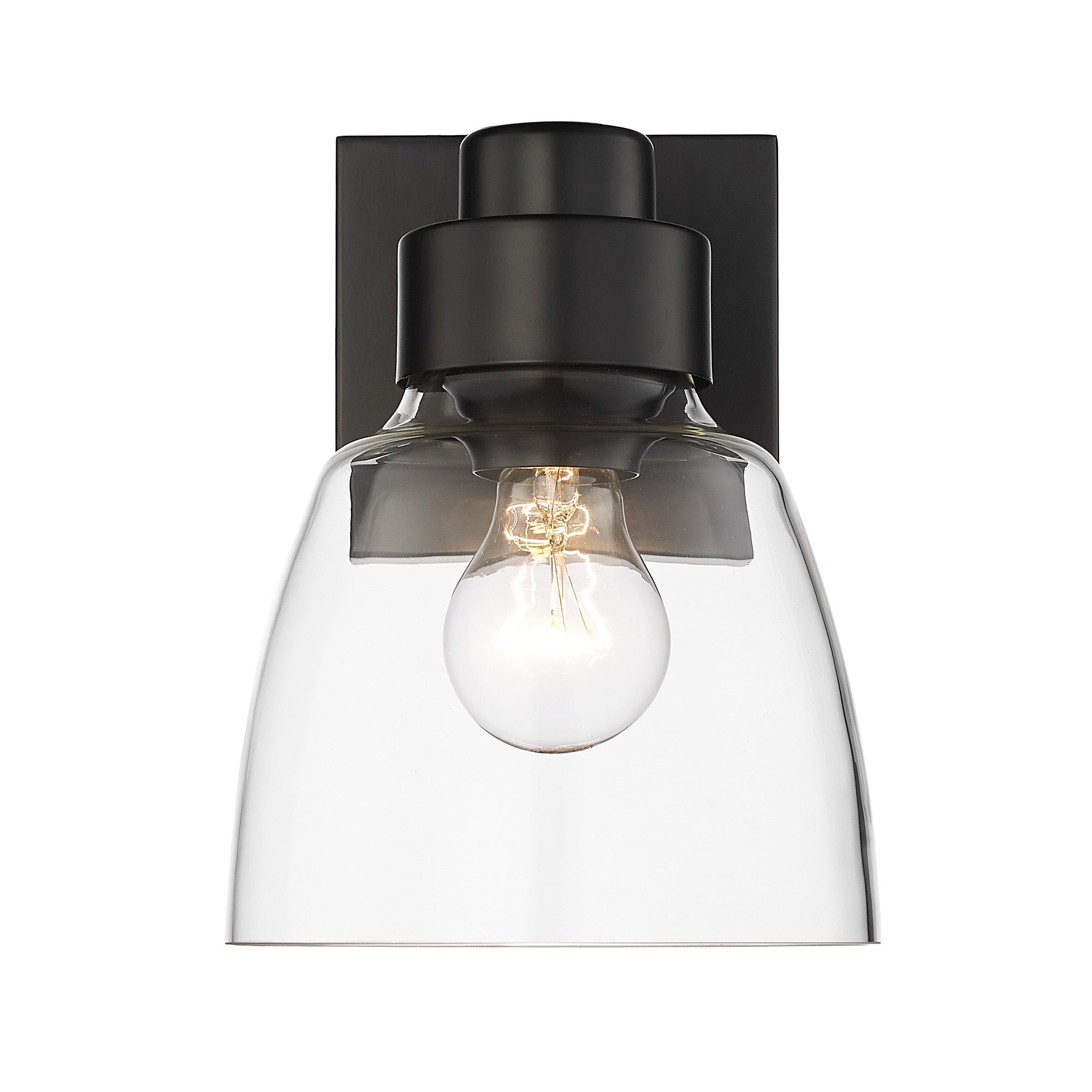 Golden Lighting Remy 1-light Wall Sconce in Matte Black - - Golden Lighting