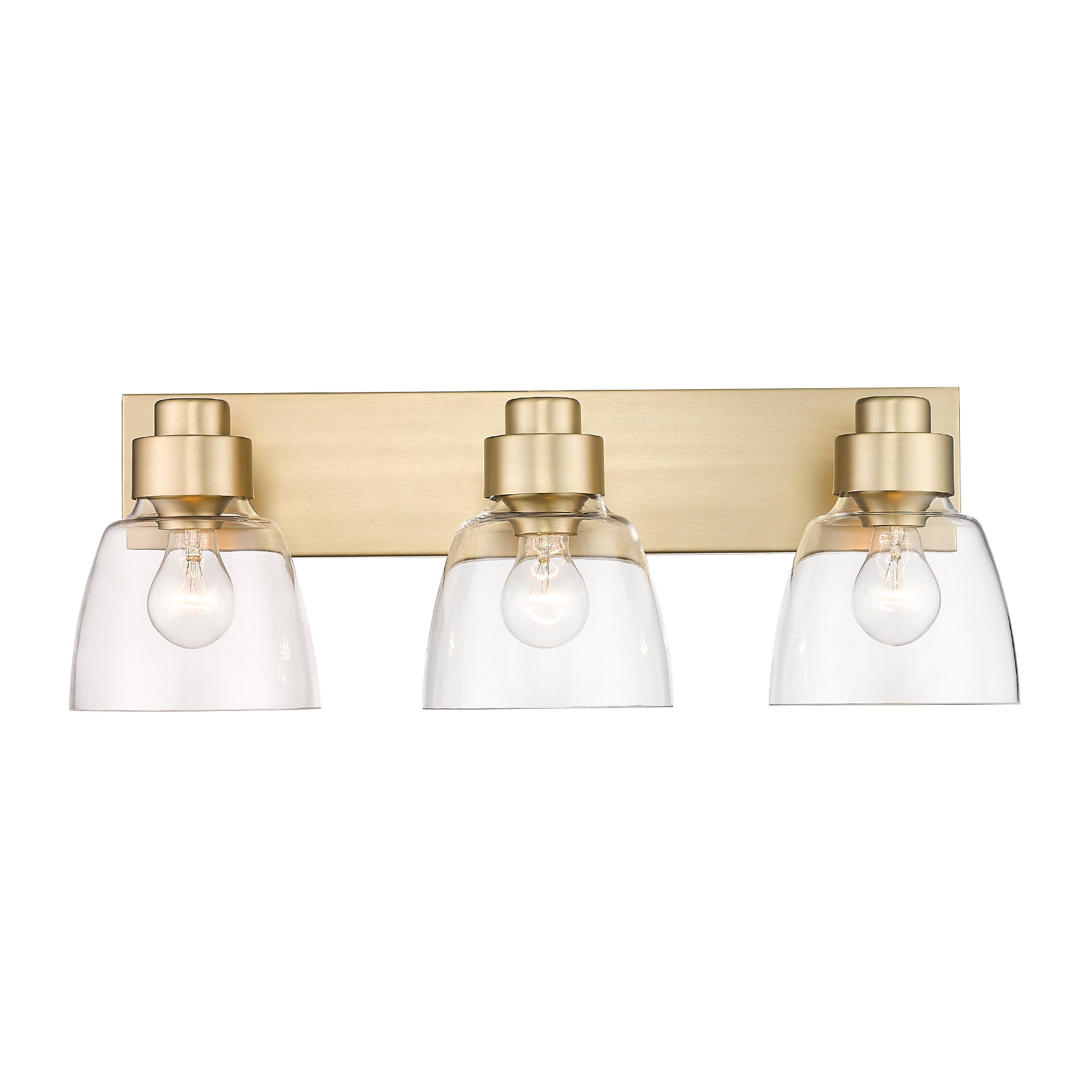 Golden Lighting Remy 3-light Vanity in Brushed Champagne Brass - - Golden Lighting