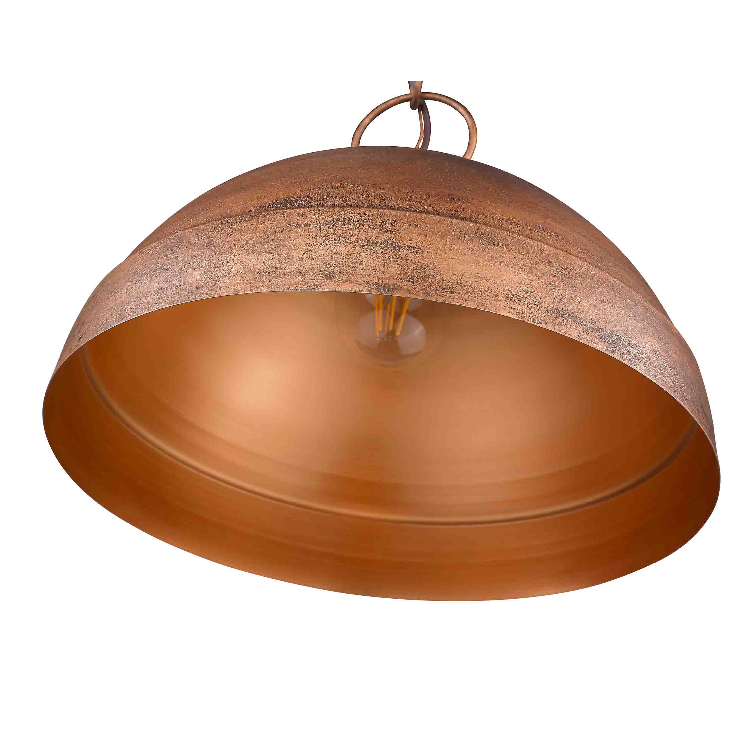Golden Lighting Lincoln 1-light Pendant in Vintage Copper - - Golden Lighting