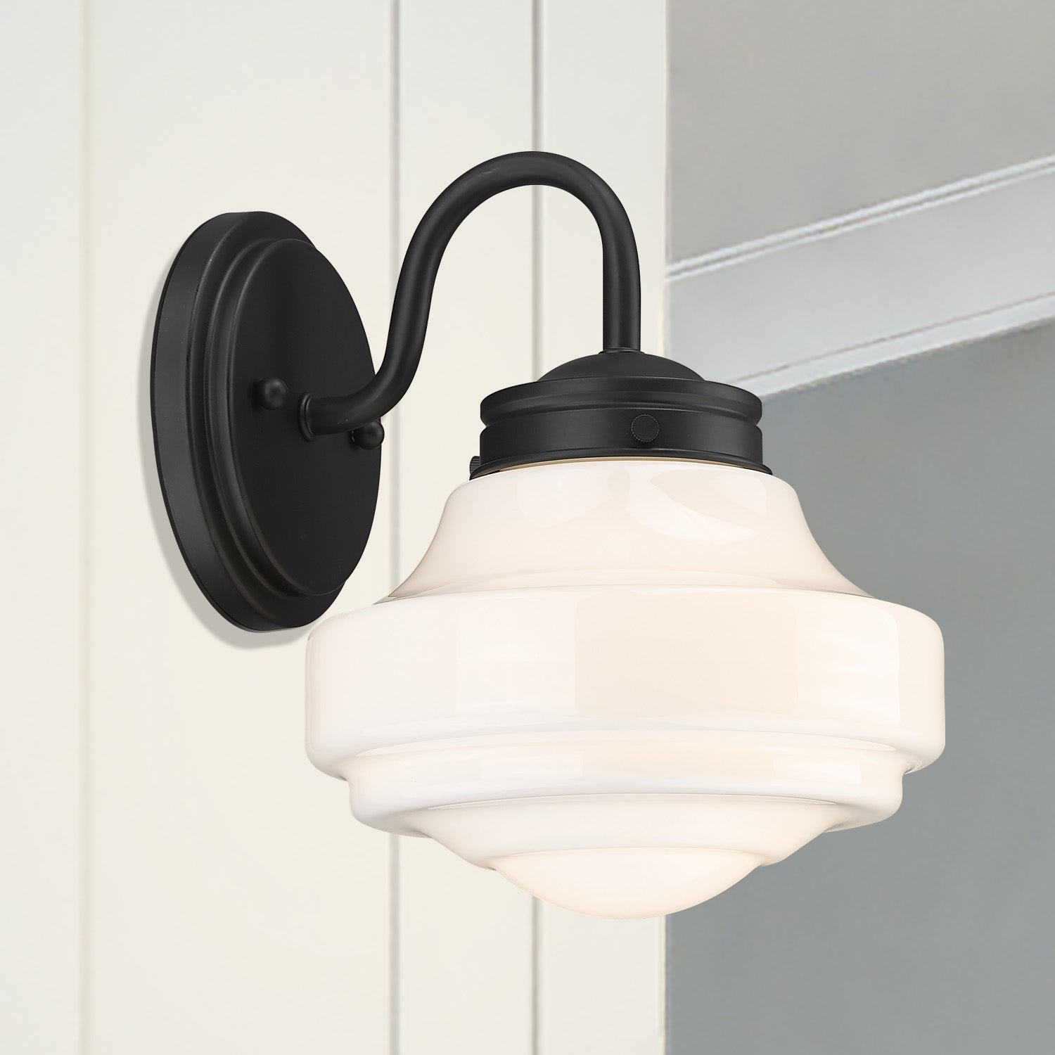 Golden Lighting Ingalls 1-light Wall Sconce in Matte Black - - Golden Lighting