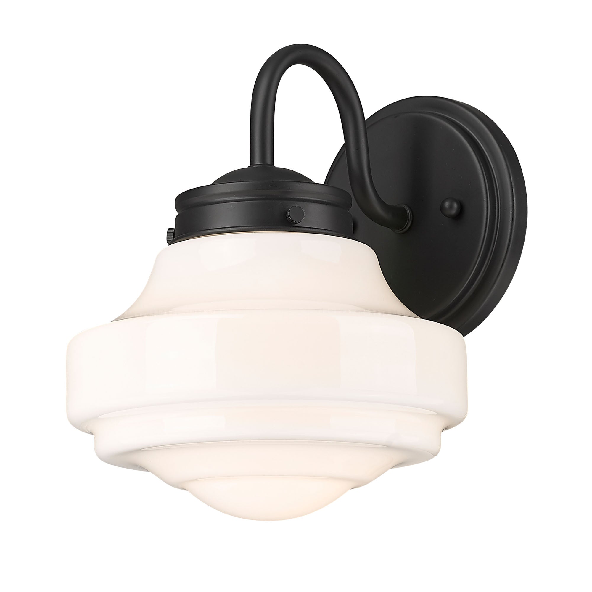 Golden Lighting Ingalls 1-light Wall Sconce in Matte Black - Default Title - Golden Lighting