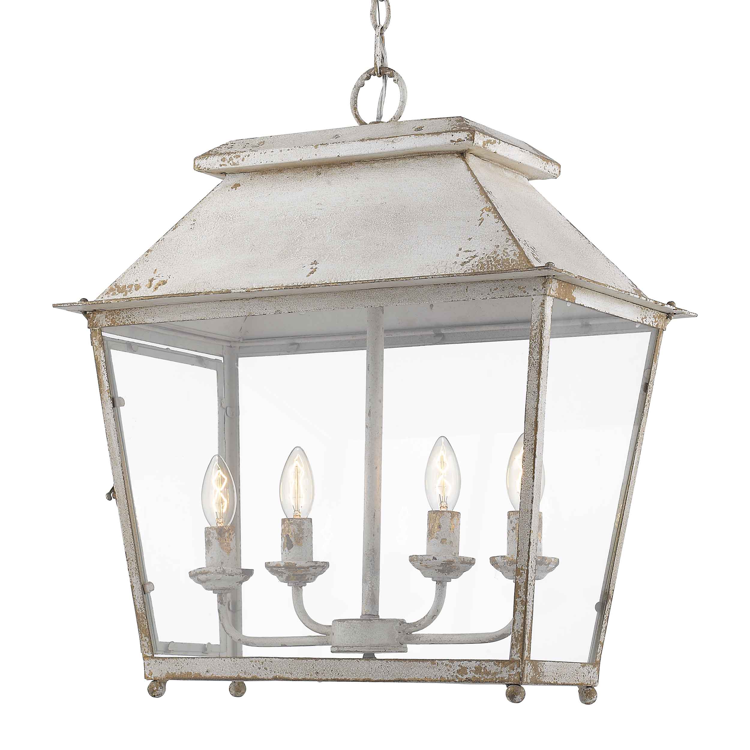 Golden Lighting Abingdon 4-light Pendant in Antique Ivory
