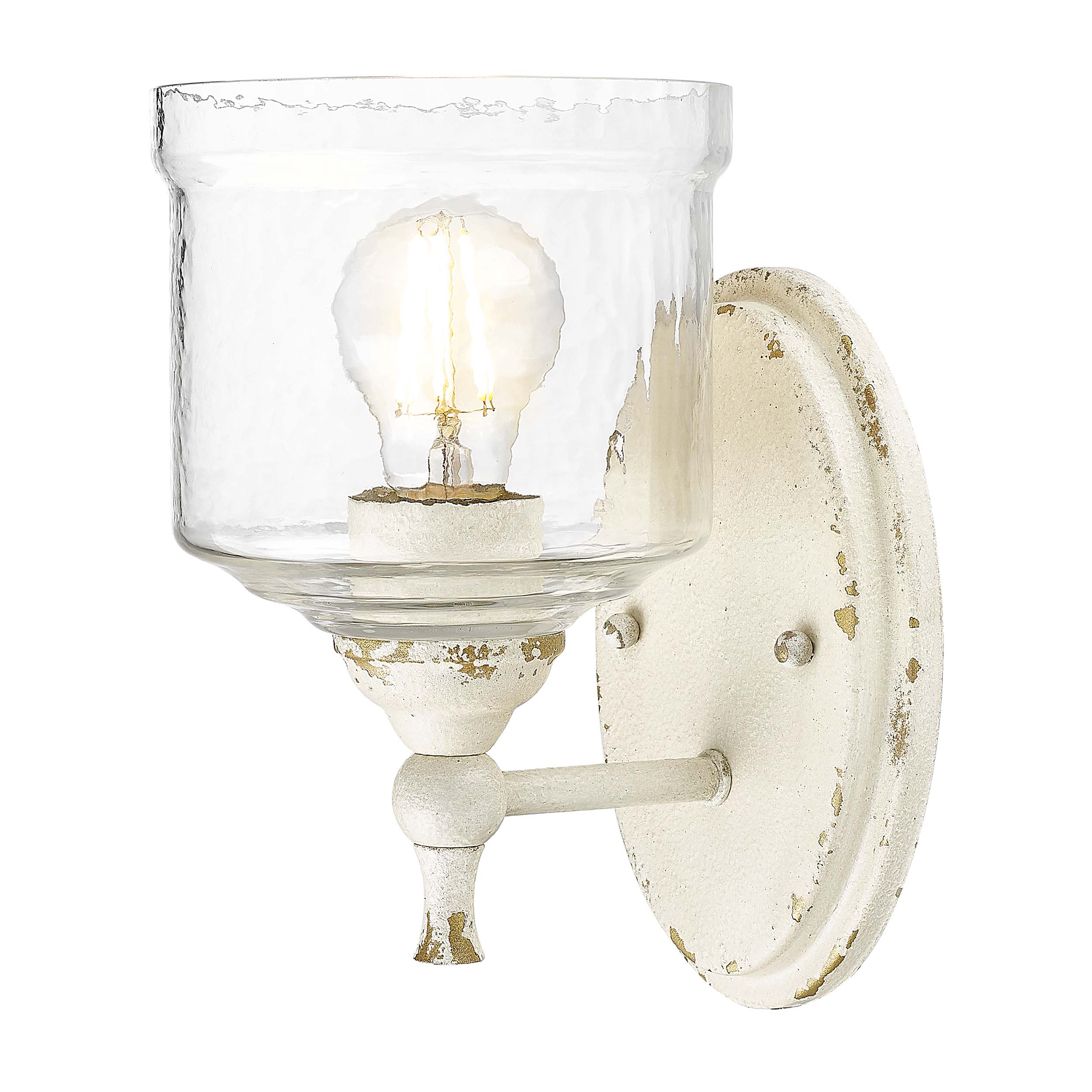 Golden Lighting Keating 1-light Wall Sconce in Antique Ivory - - Golden Lighting