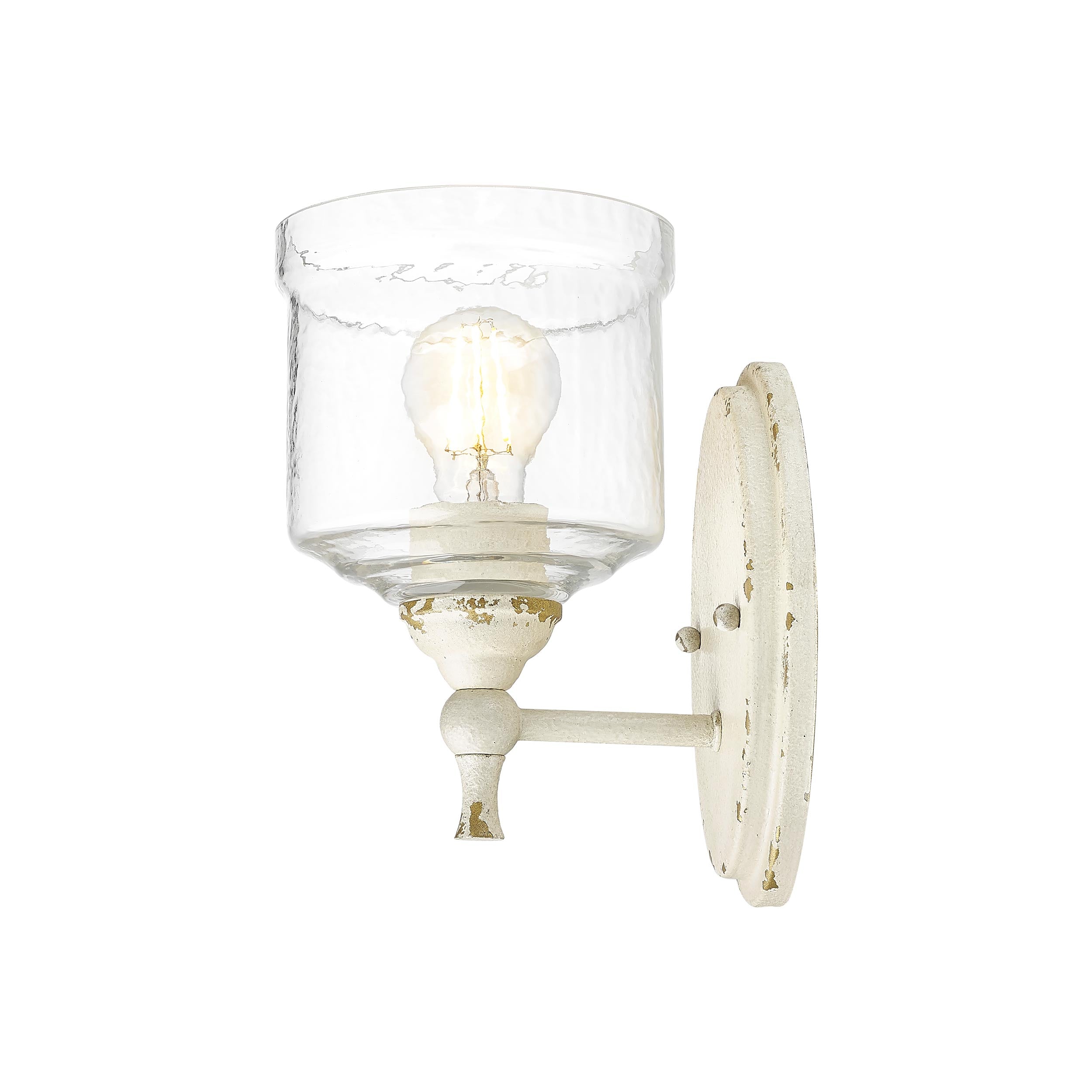 Golden Lighting Keating 1-light Wall Sconce in Antique Ivory - - Golden Lighting