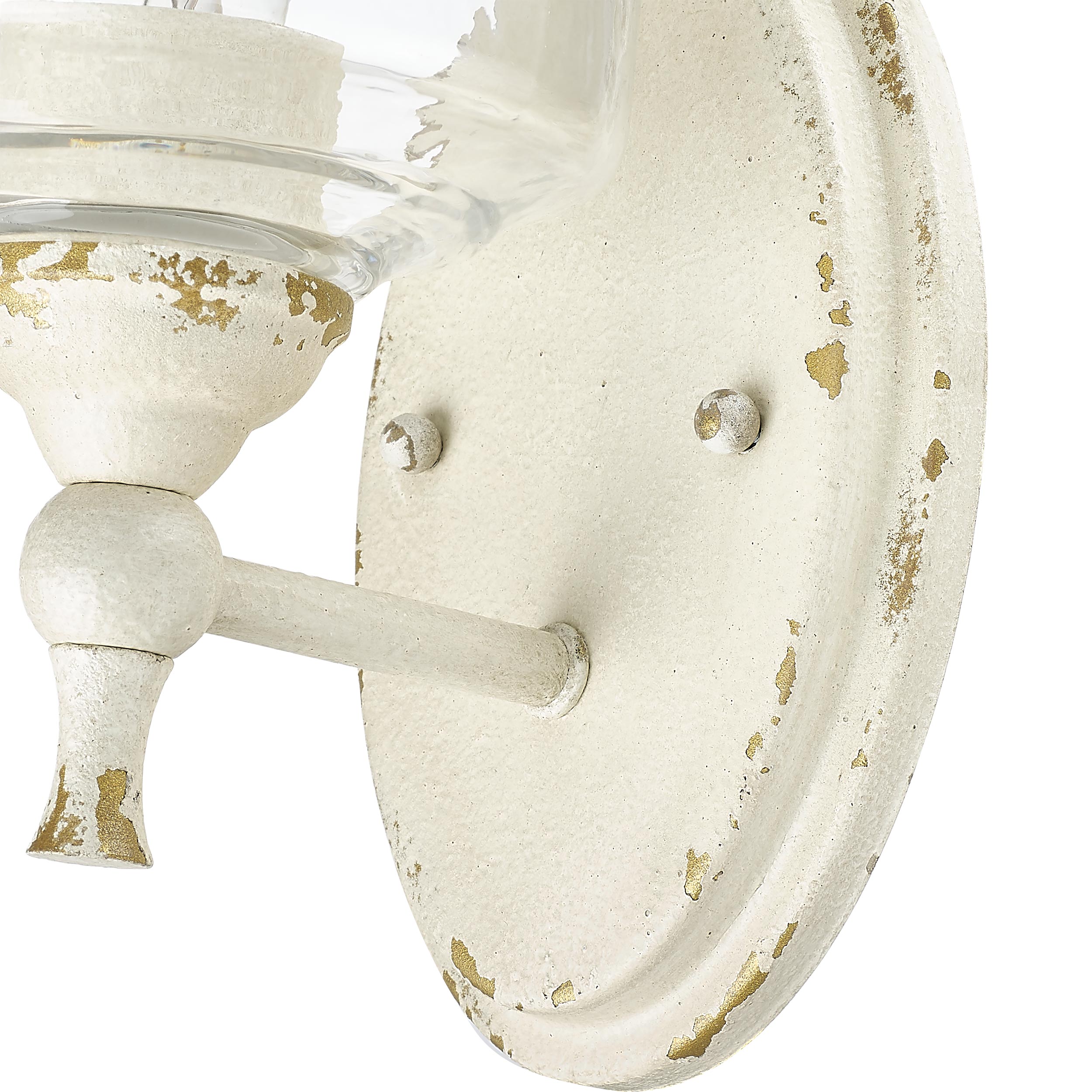 Golden Lighting Keating 1-light Wall Sconce in Antique Ivory - - Golden Lighting