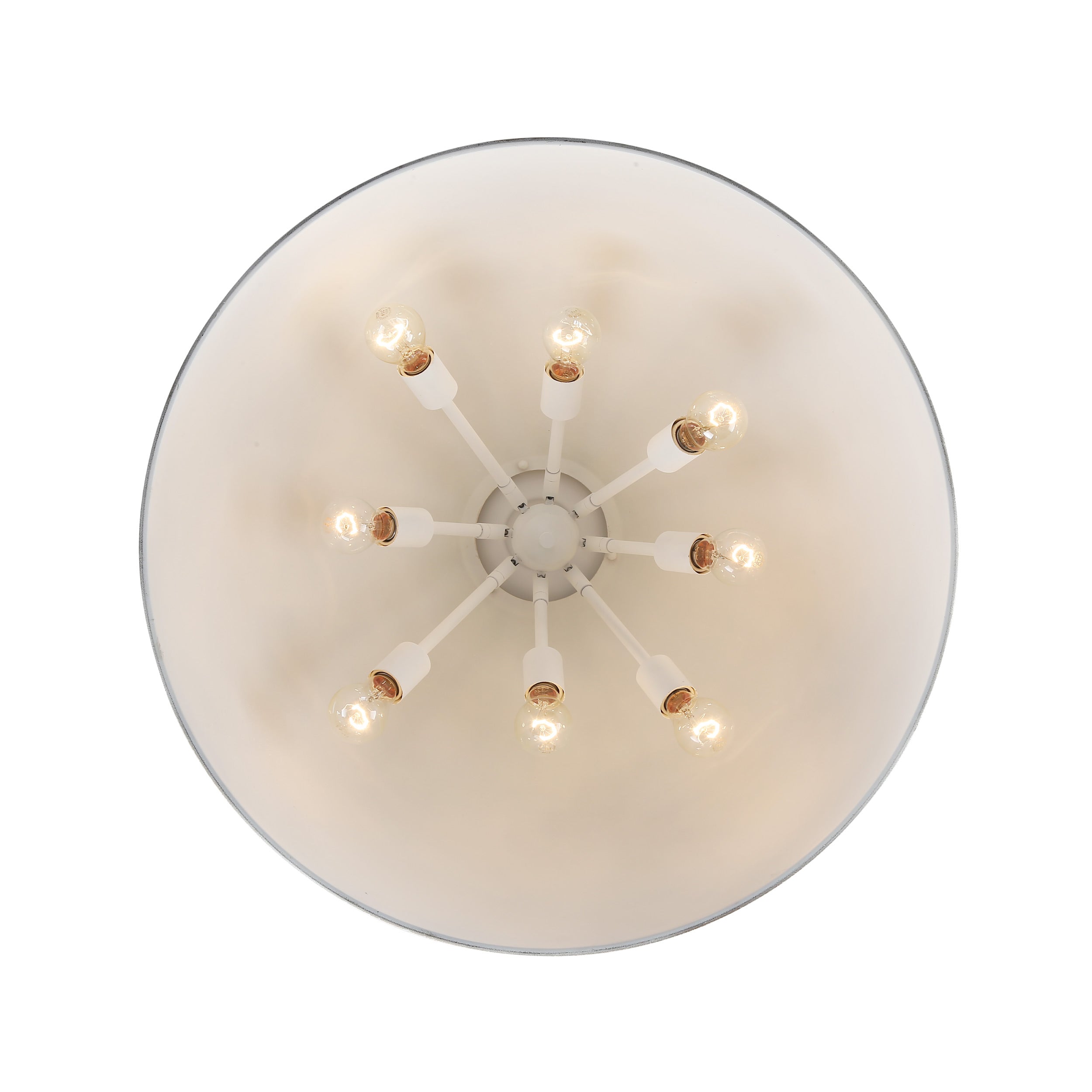 Golden Lighting Alison 8-light Pendant in Vintage Gold and Antique Matte Navy shade