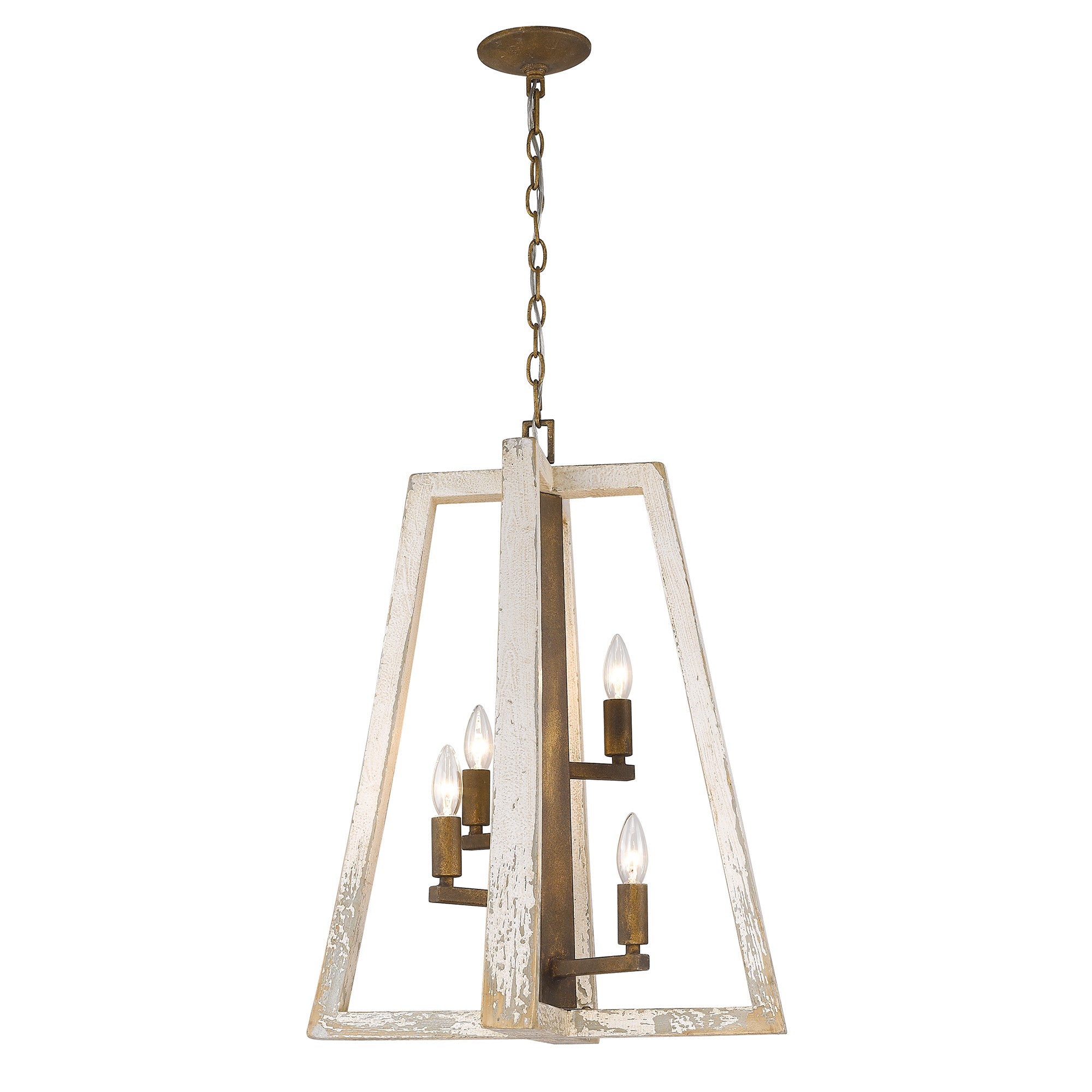 Pilar 4-light Pendant in Burnished Chestnut