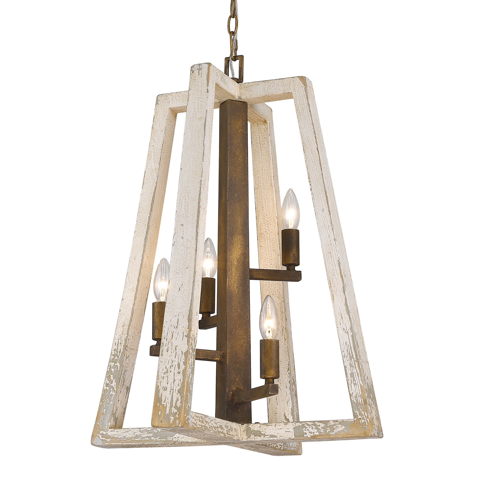 Pilar 4-light Pendant in Burnished Chestnut