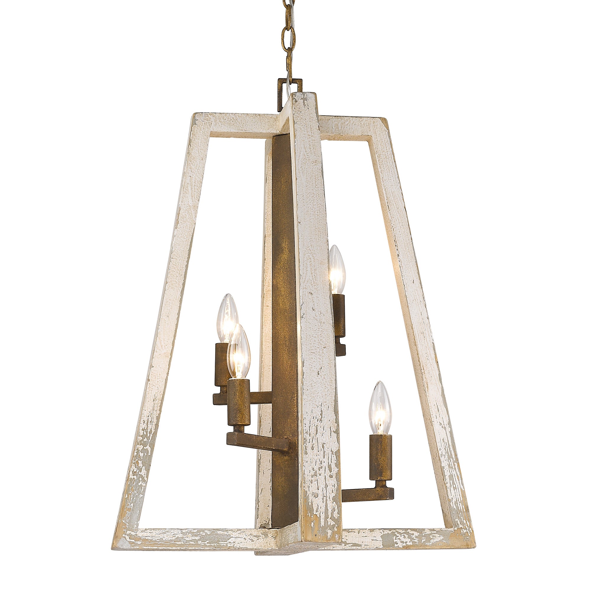 Pilar 4-light Pendant in Burnished Chestnut