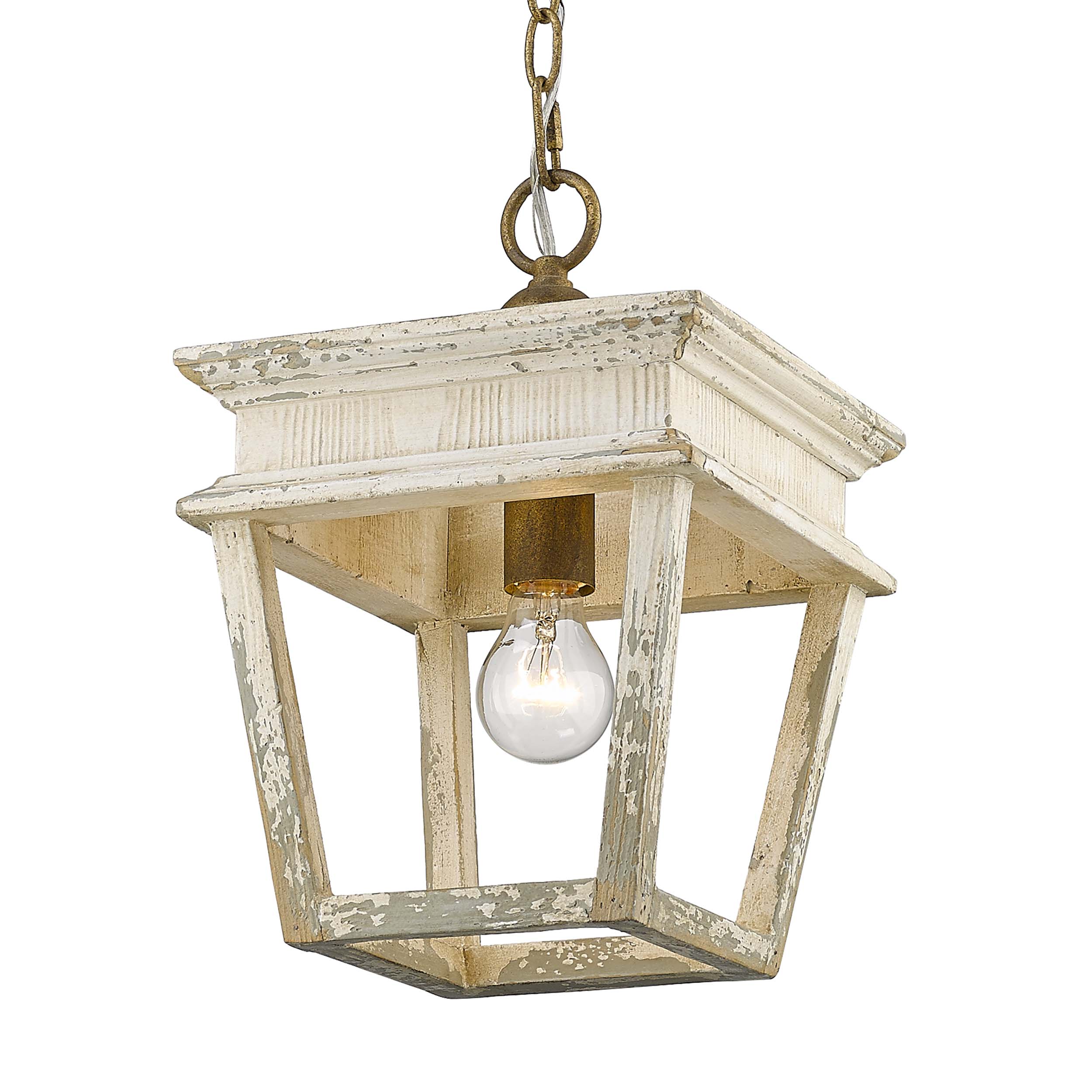 Golden Lighting Haiden 1-light Pendant in Burnished Chestnut - Default Title - Golden Lighting