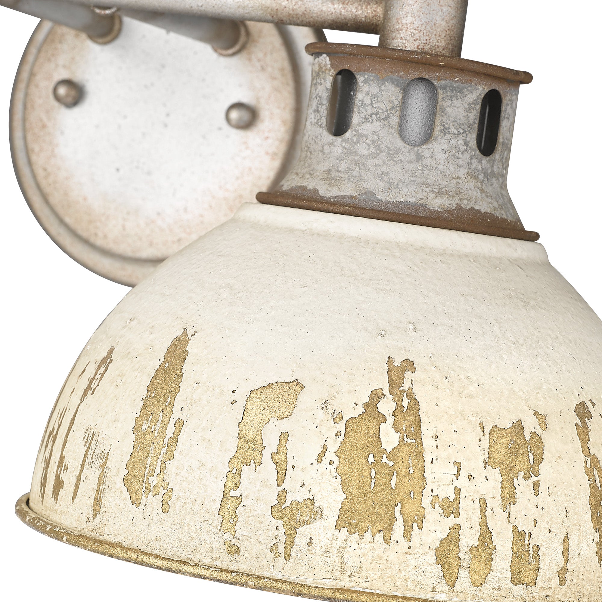 Golden Lighting Kinsley 2-light Vanity in Antique Ivory shade - - Golden Lighting