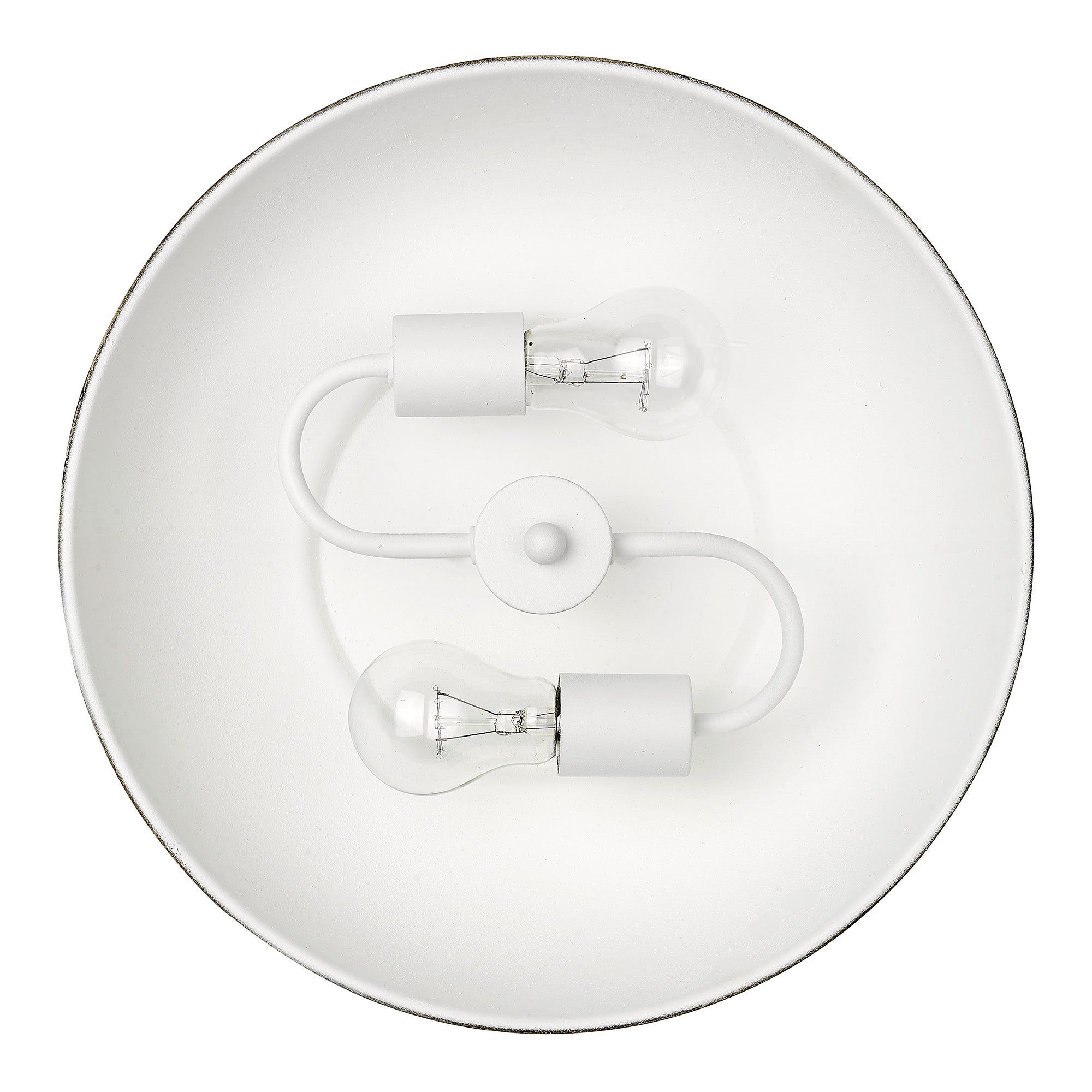 Golden Lighting Kinsley 2-light Flush Mount in Antique Teal shade