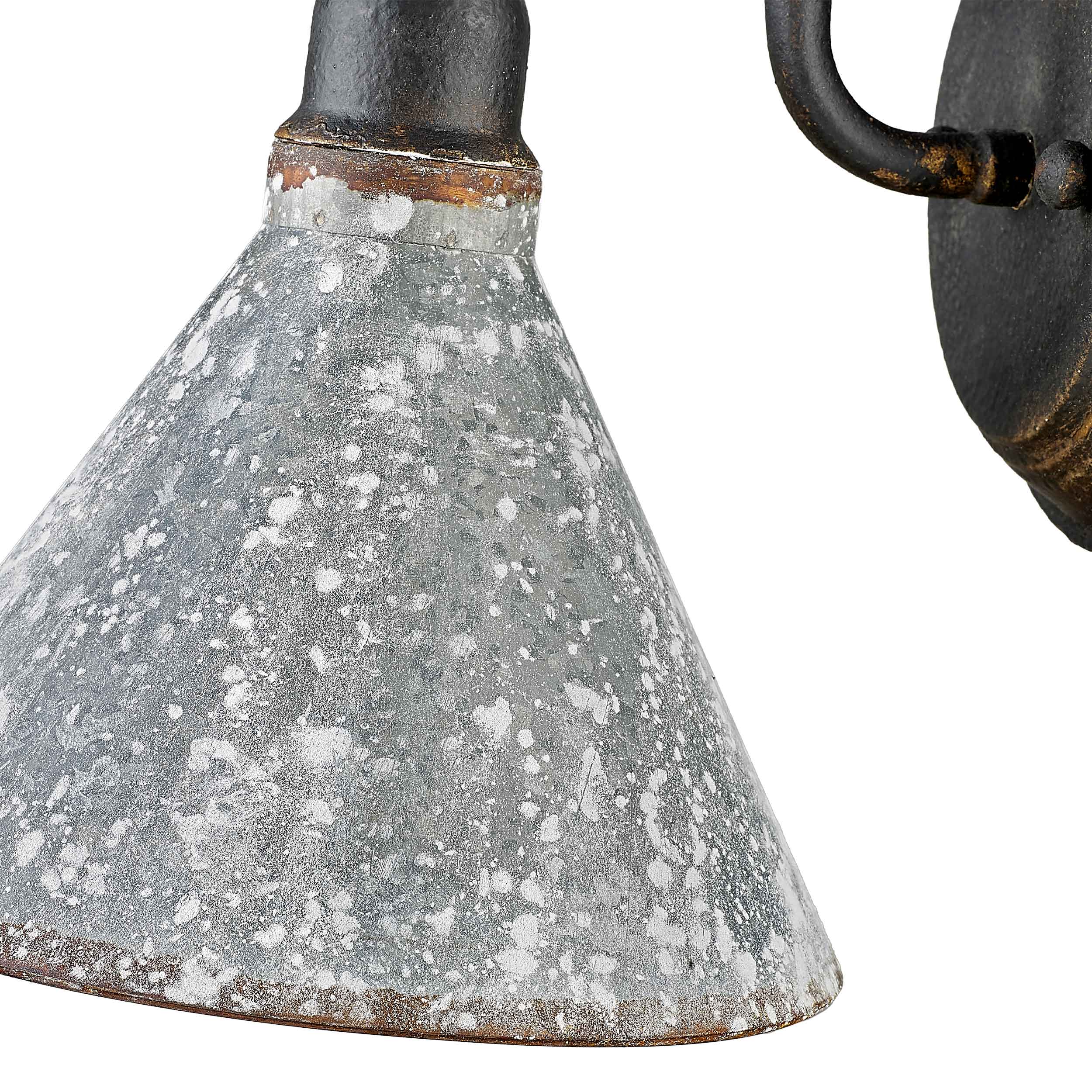 Jasper 1-light Wall Sconce in Antique Black Iron