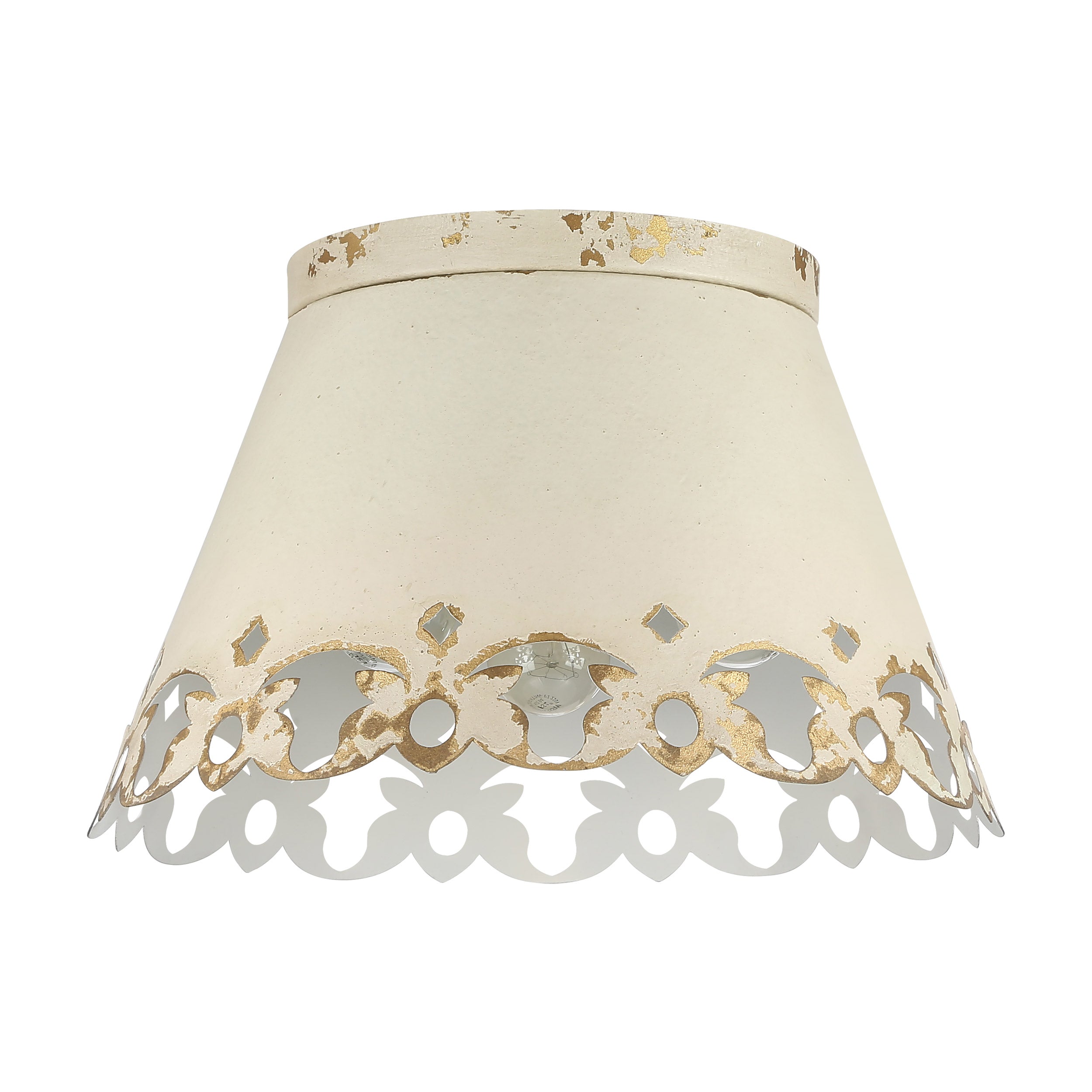 Eloise 3-light Flush Mount in Antique Ivory