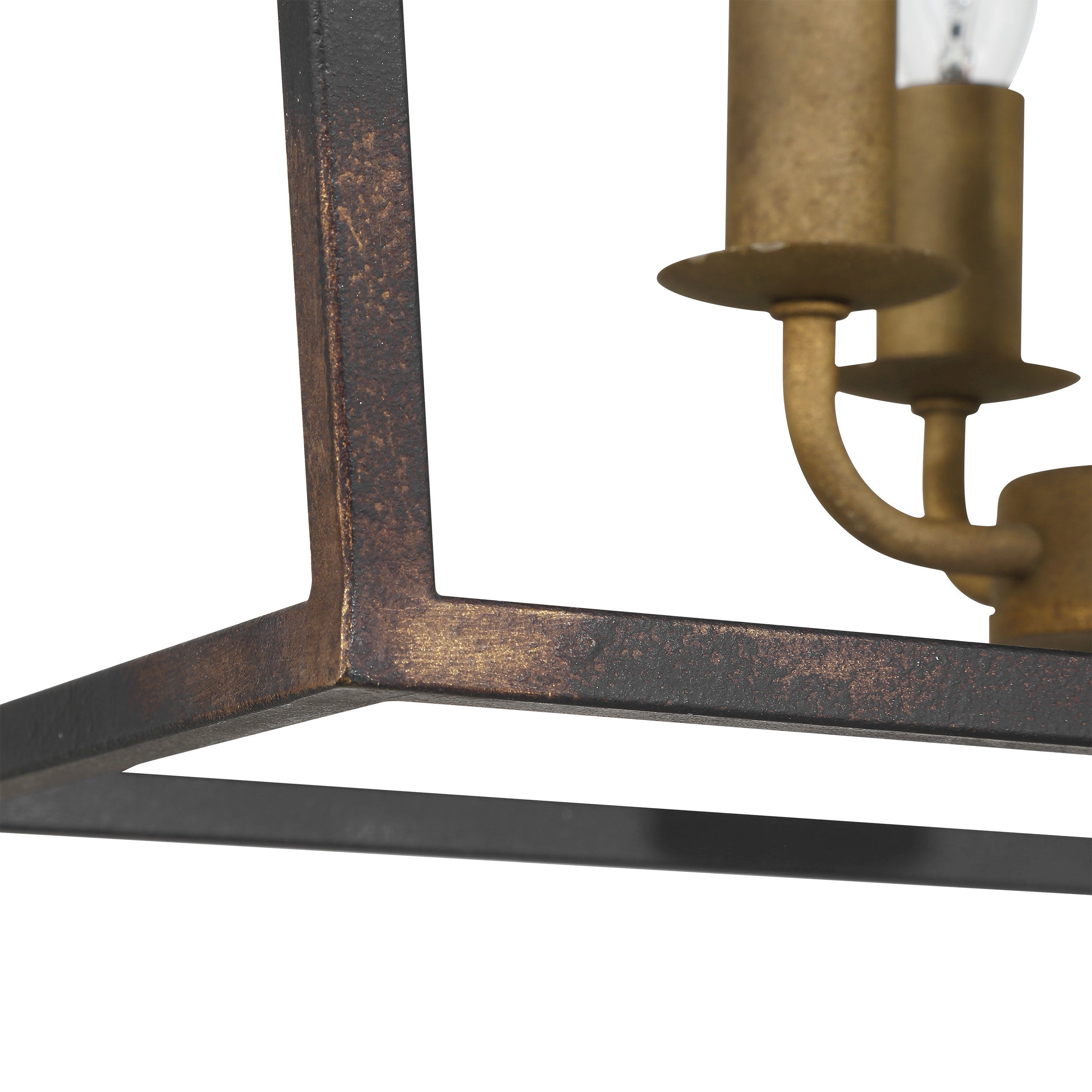 Golden Lighting Christoff 8-light Island Light in Antique Black Iron - - Golden Lighting