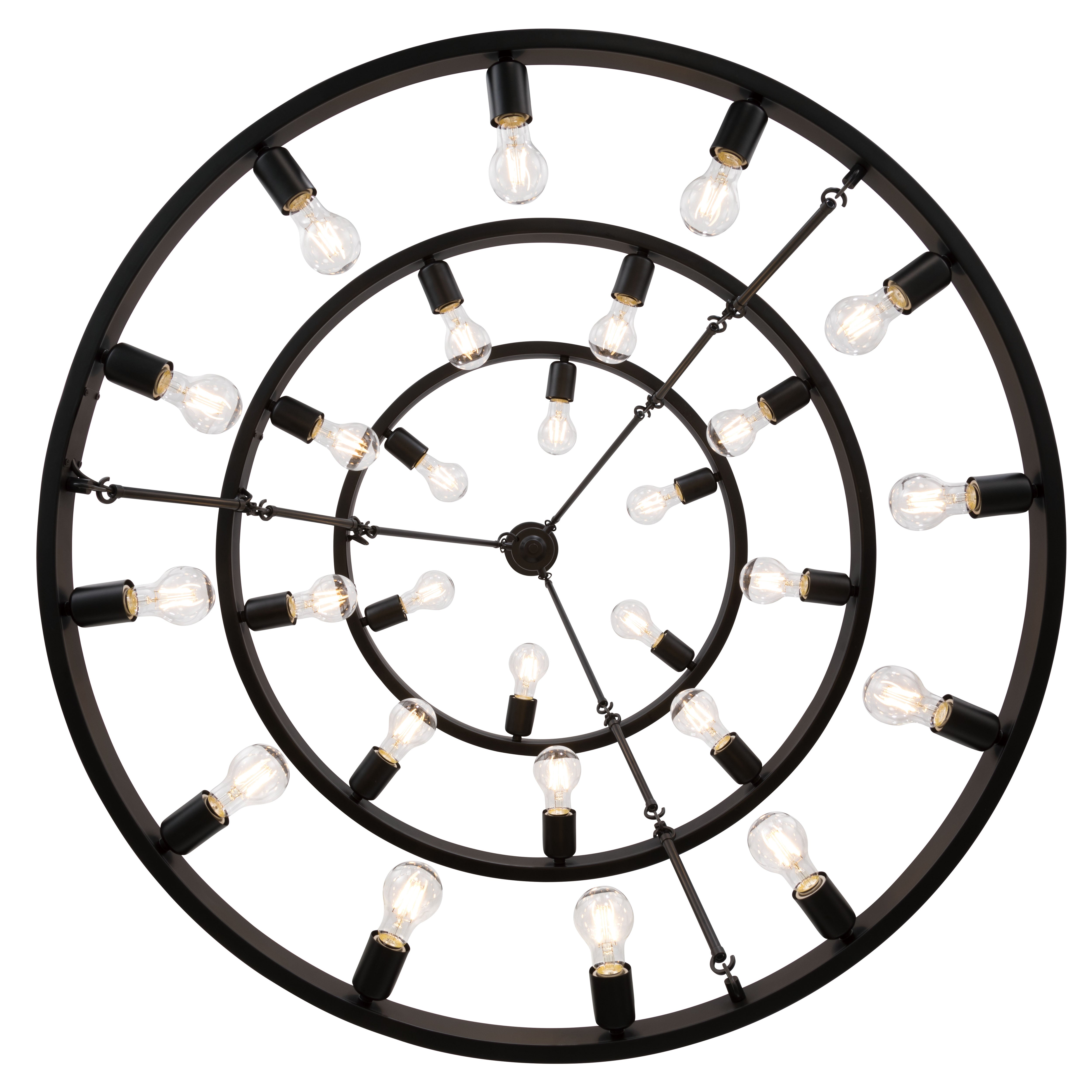Golden Lighting Castile 27-light 2-tier Chandelier (6+9+12) in Matte Black - - Golden Lighting