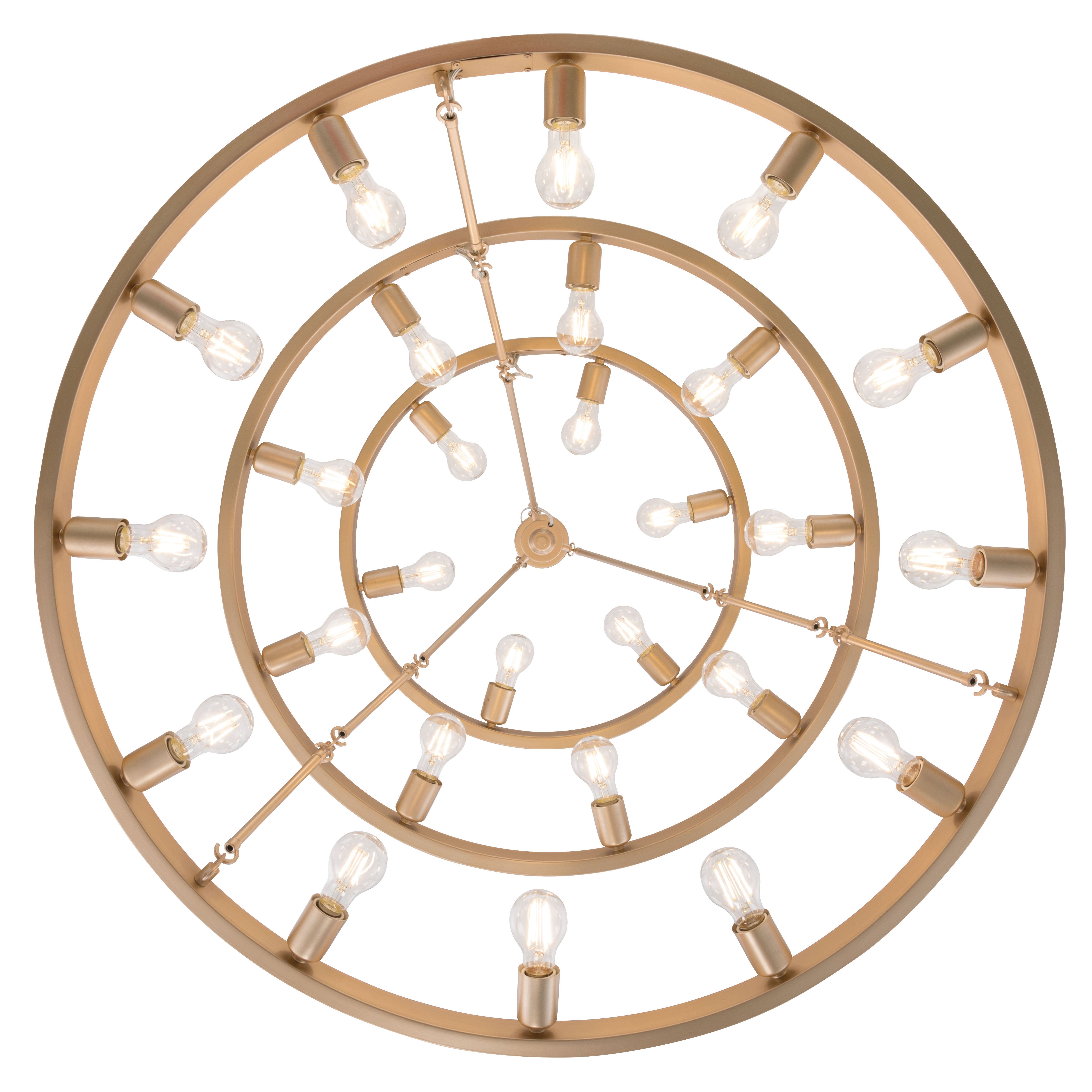 Golden Lighting Castile 27-light 2-tier Chandelier (6+9+12) in French Gold - - Golden Lighting