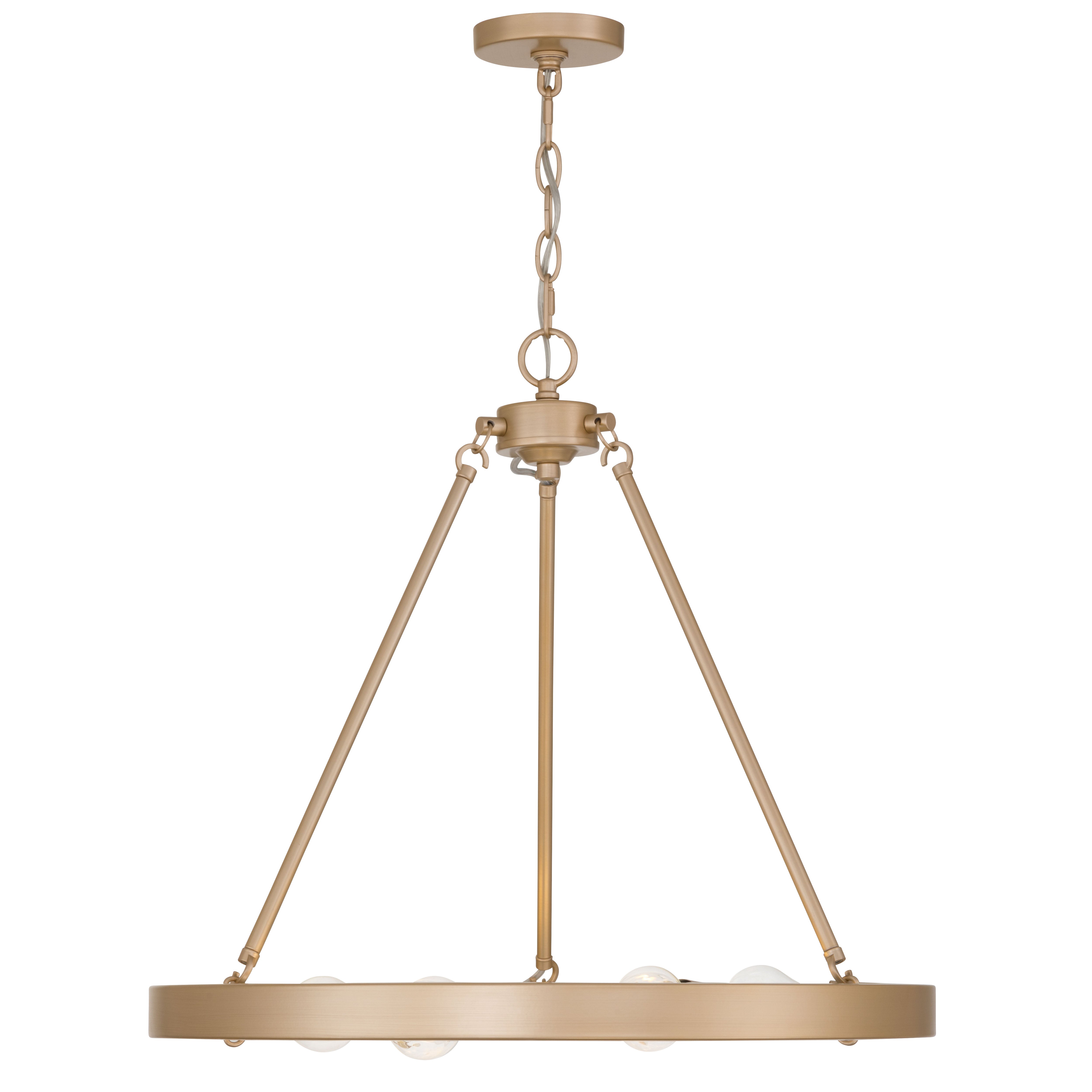 Castile 6-light Chandelier in French Gold