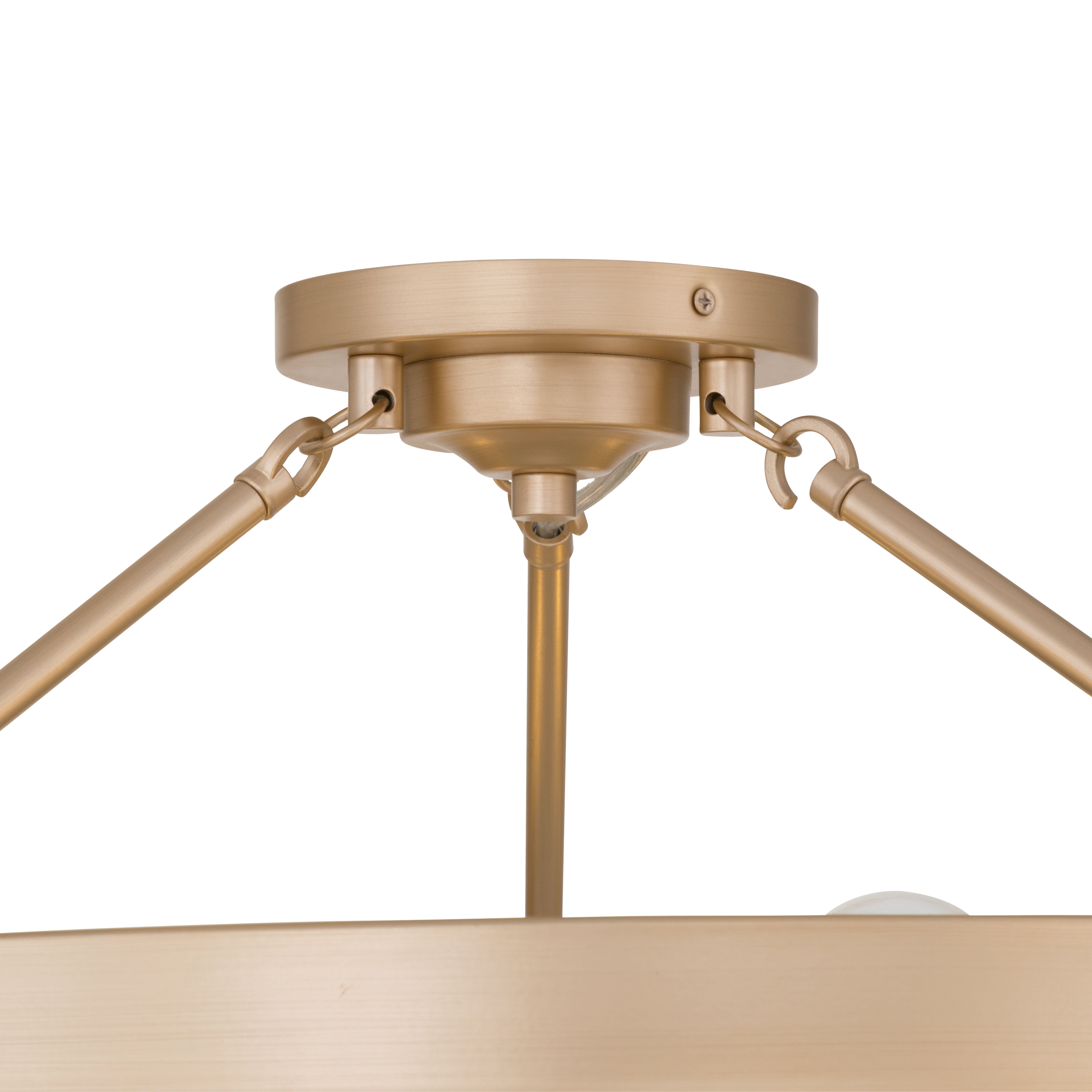 Golden Lighting Castile 6-light Semi-Flush Mount in French Gold - - Golden Lighting
