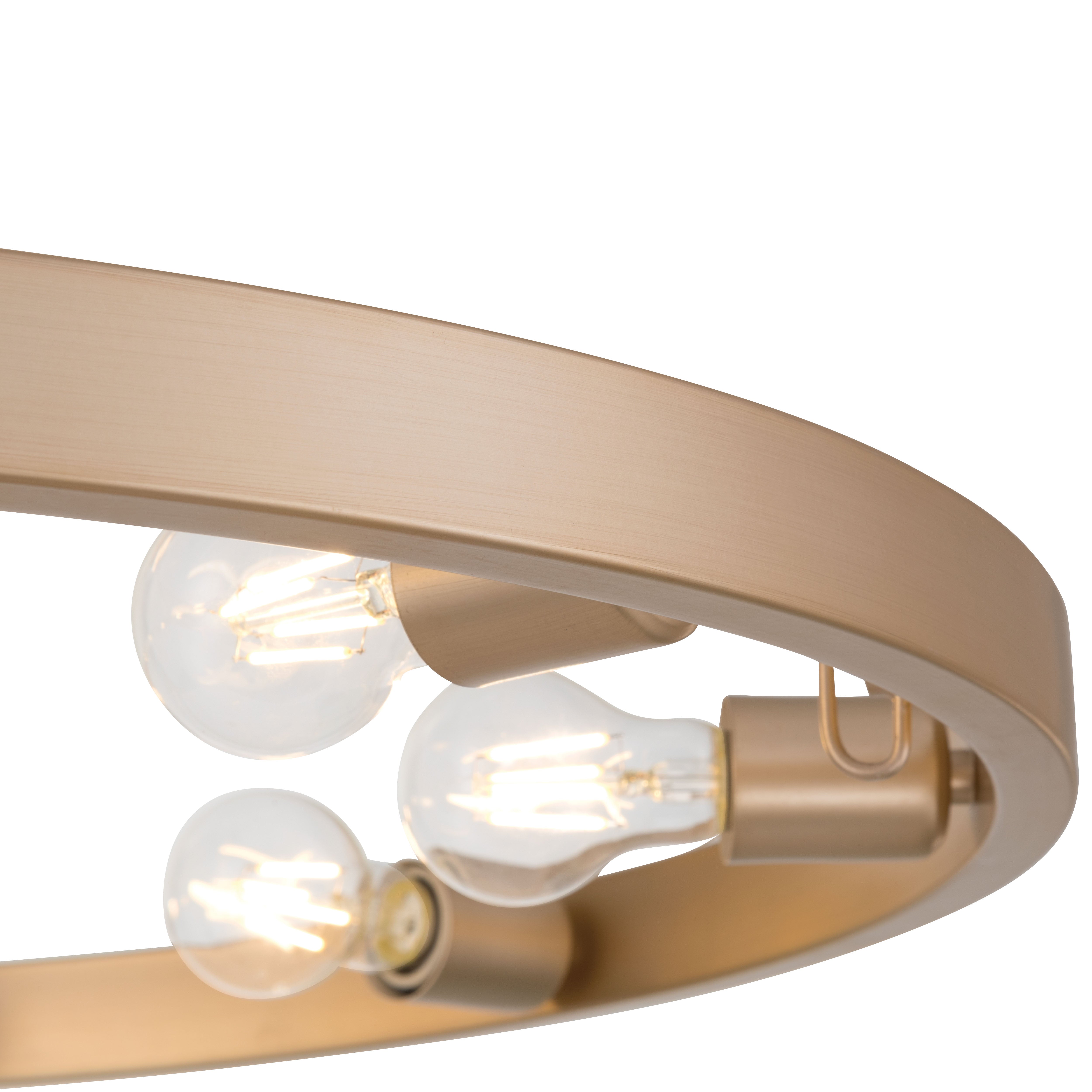 Golden Lighting Castile 9-light Semi-Flush Mount in French Gold - - Golden Lighting