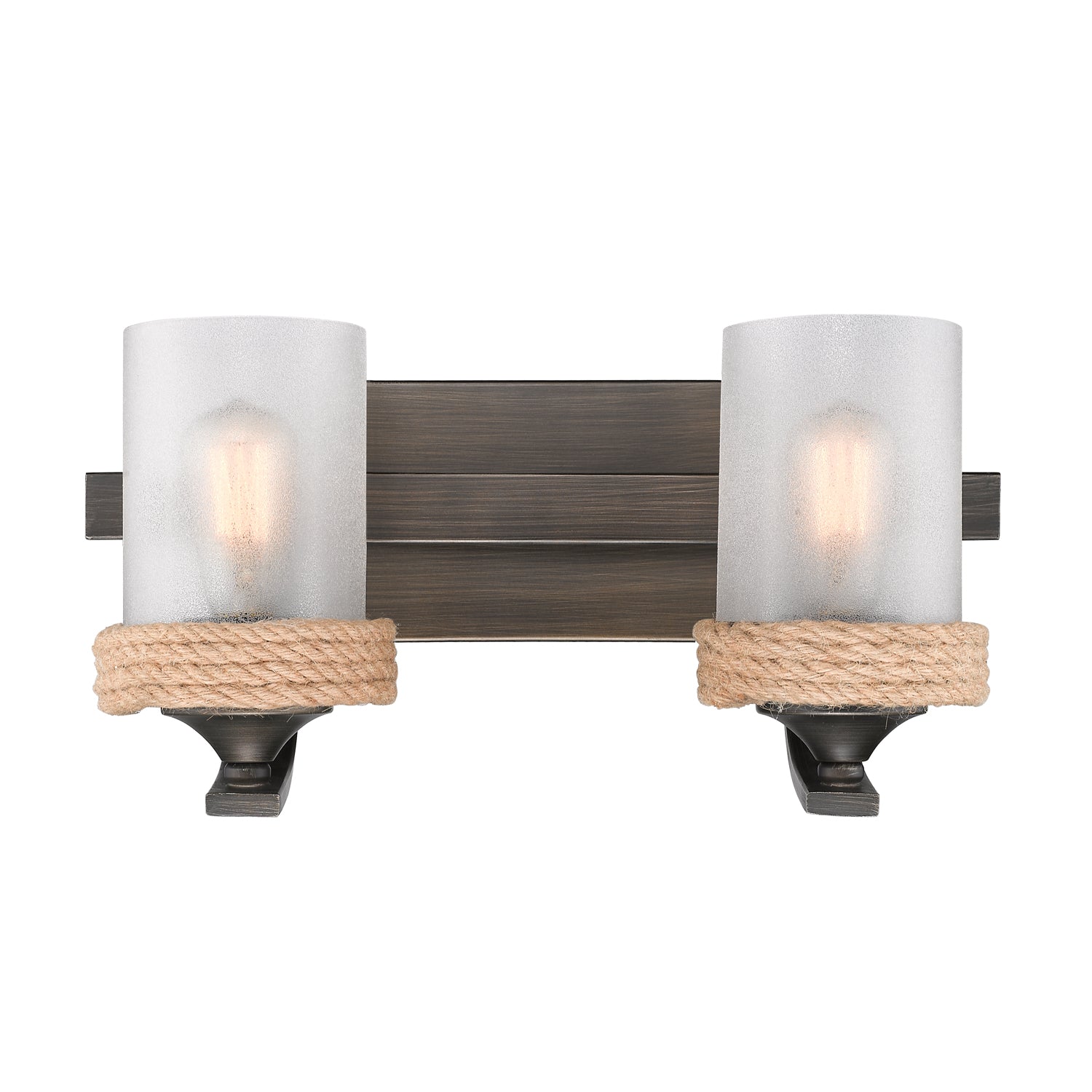 Chatham 2-light Vanity in Gunmetal Bronze - - Golden Lighting