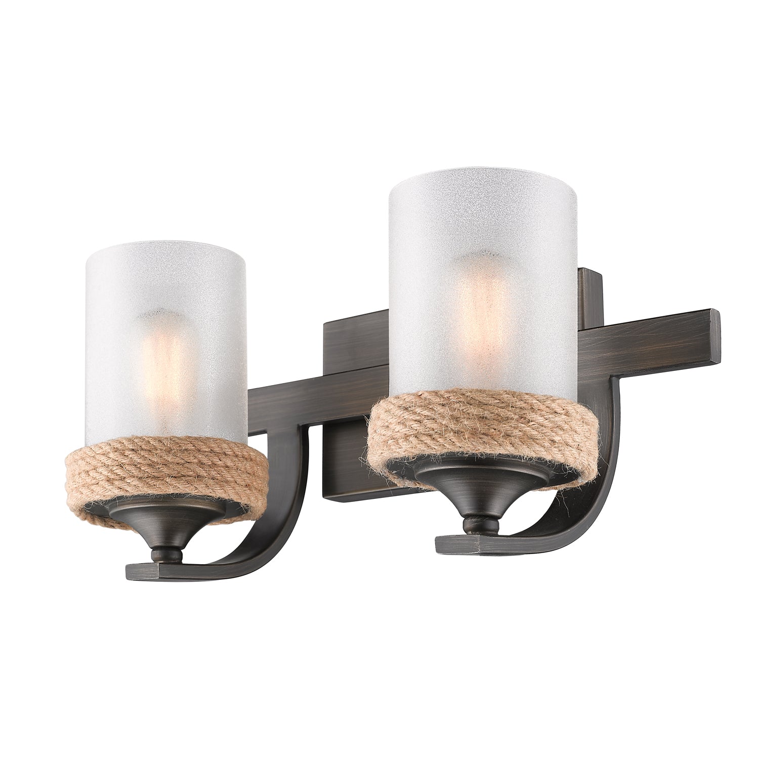 Chatham 2-light Vanity in Gunmetal Bronze - - Golden Lighting