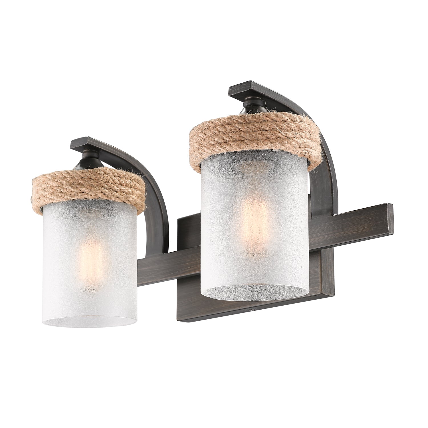 Chatham 2-light Vanity in Gunmetal Bronze - - Golden Lighting
