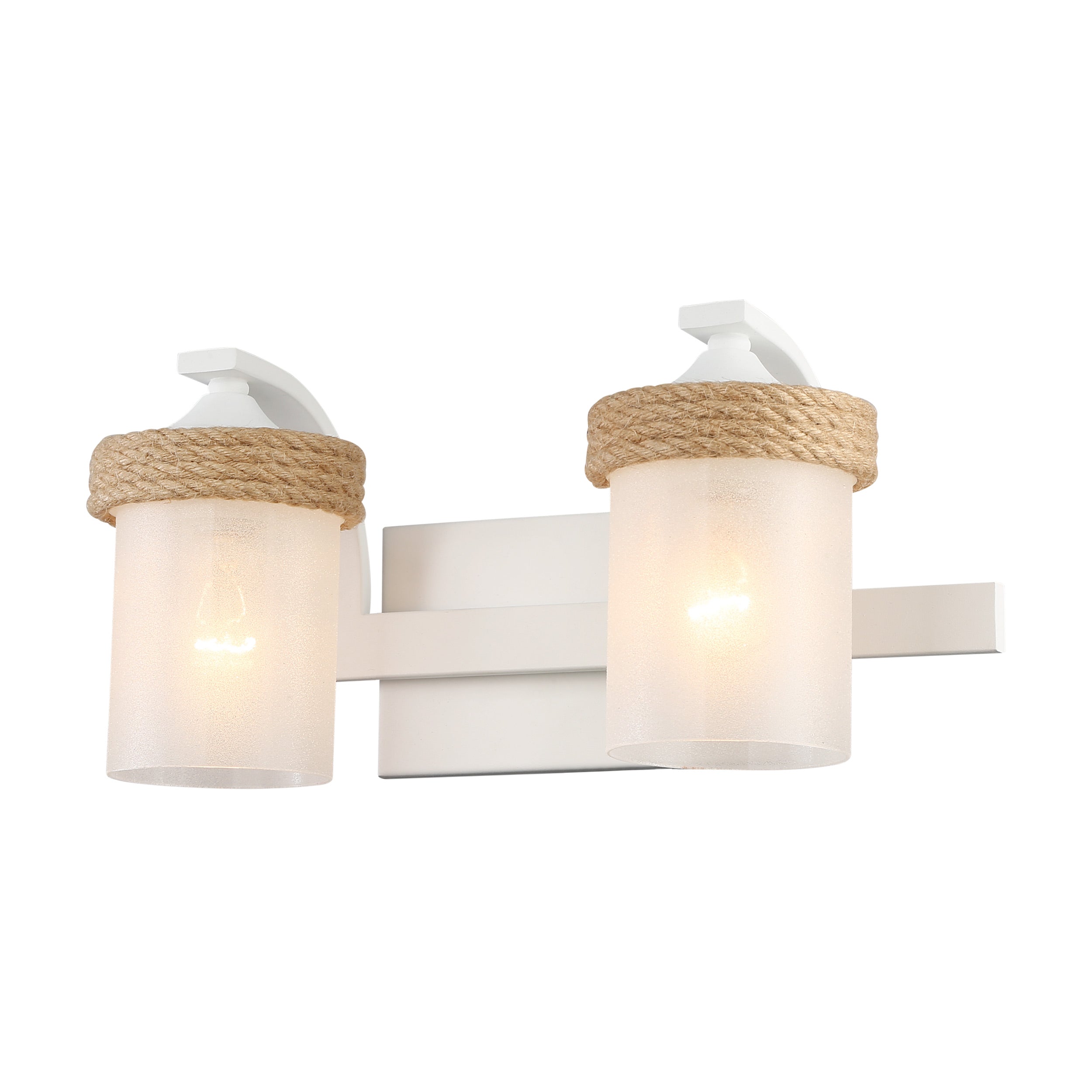 Chatham 2-light Vanity in Natural White - - Golden Lighting