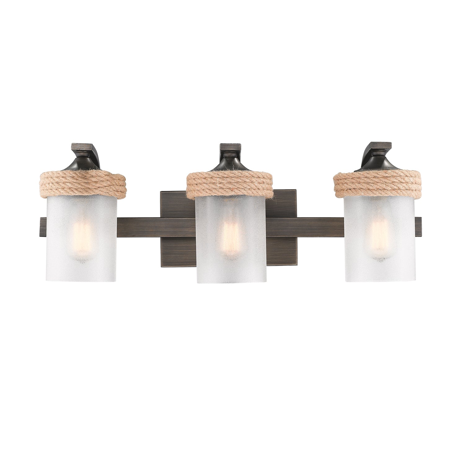 Chatham 3-light Vanity in Gunmetal Bronze - - Golden Lighting