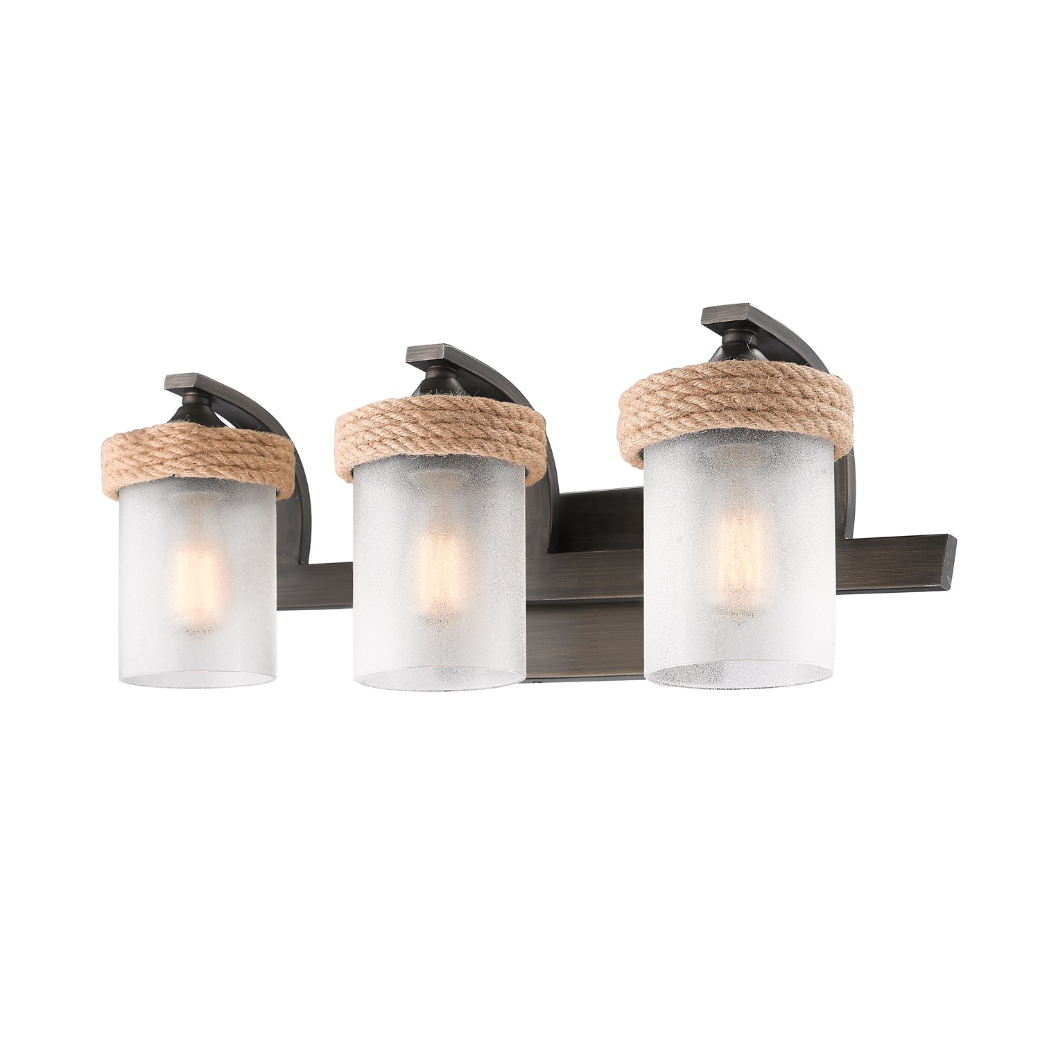 Chatham 3-light Vanity in Gunmetal Bronze - - Golden Lighting