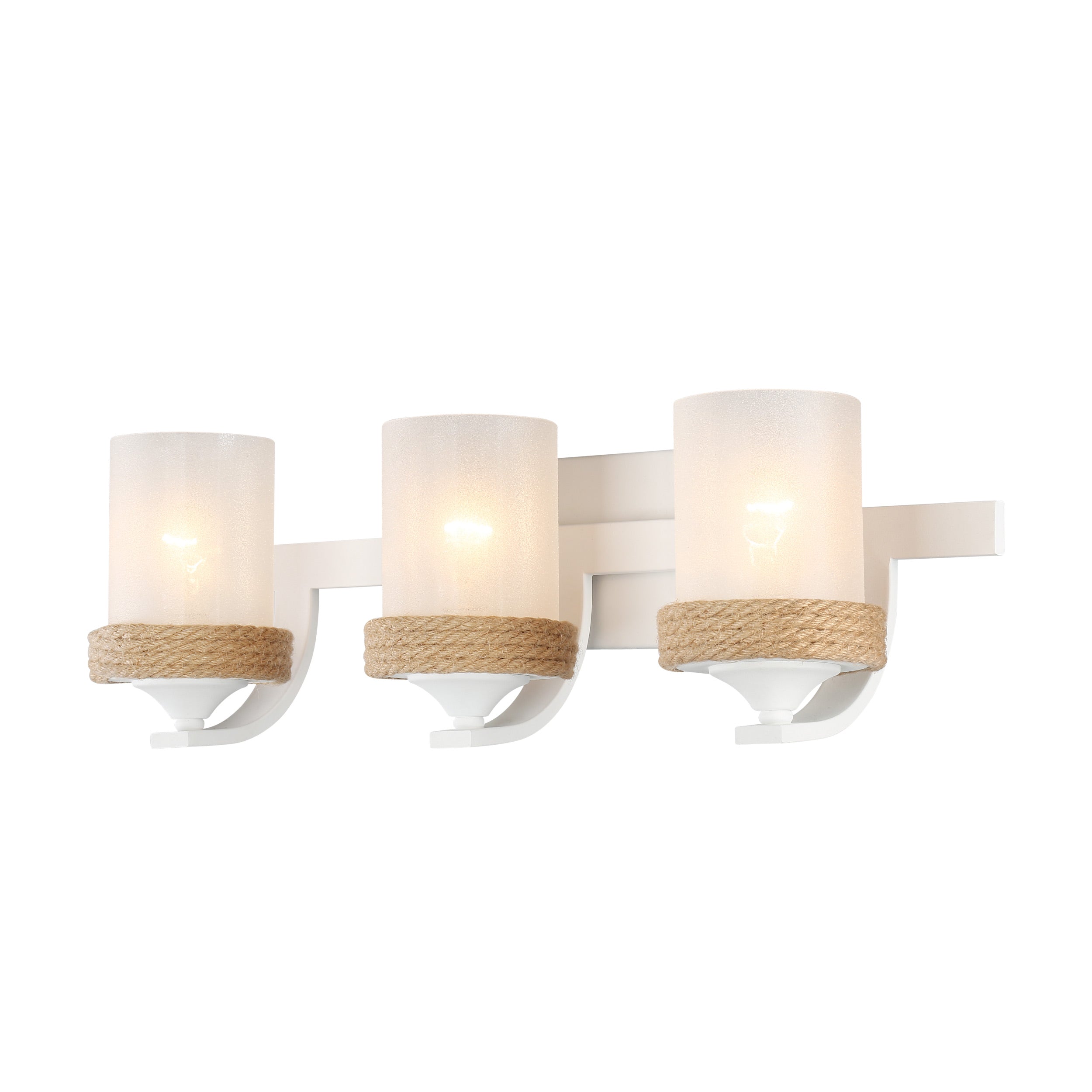 Chatham 3-light Vanity in Natural White - - Golden Lighting