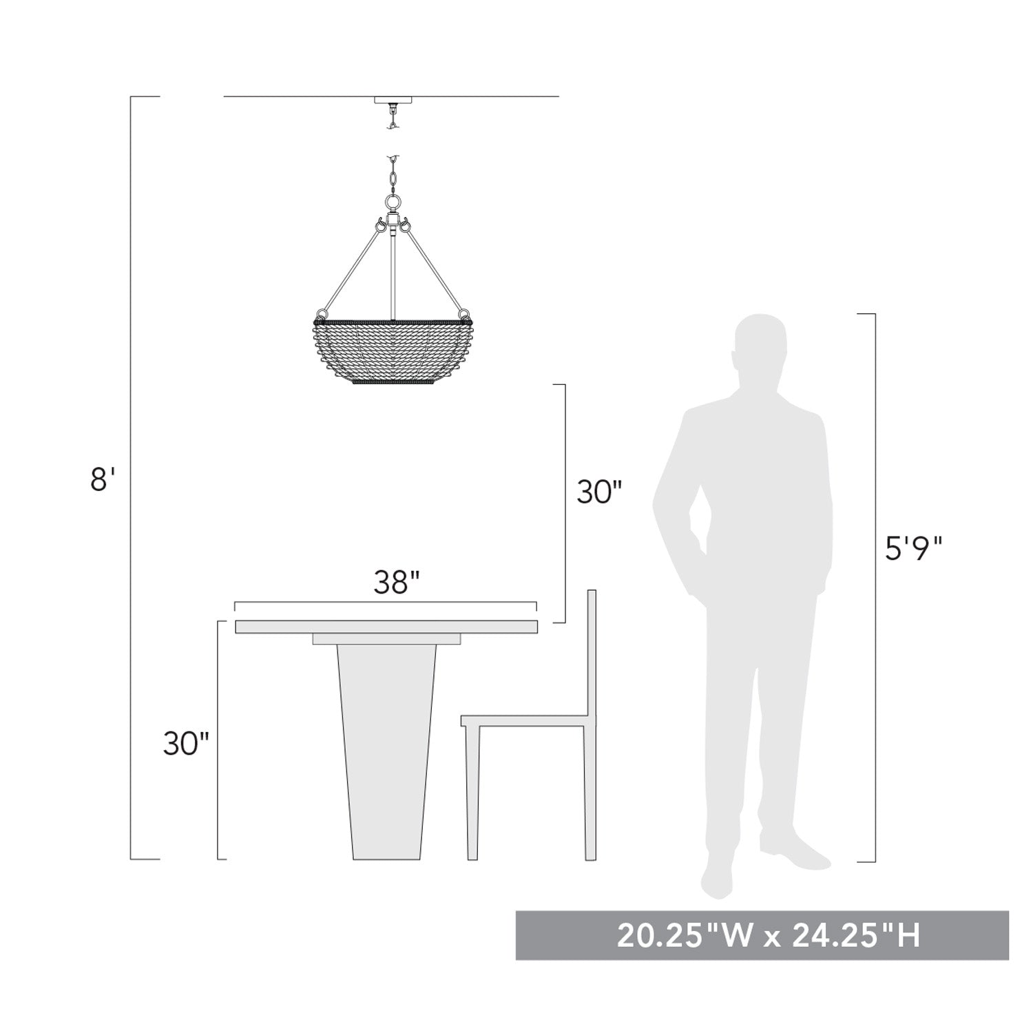 Golden Lighting Hathaway 4-light Pendant in Matte Black - - Golden Lighting