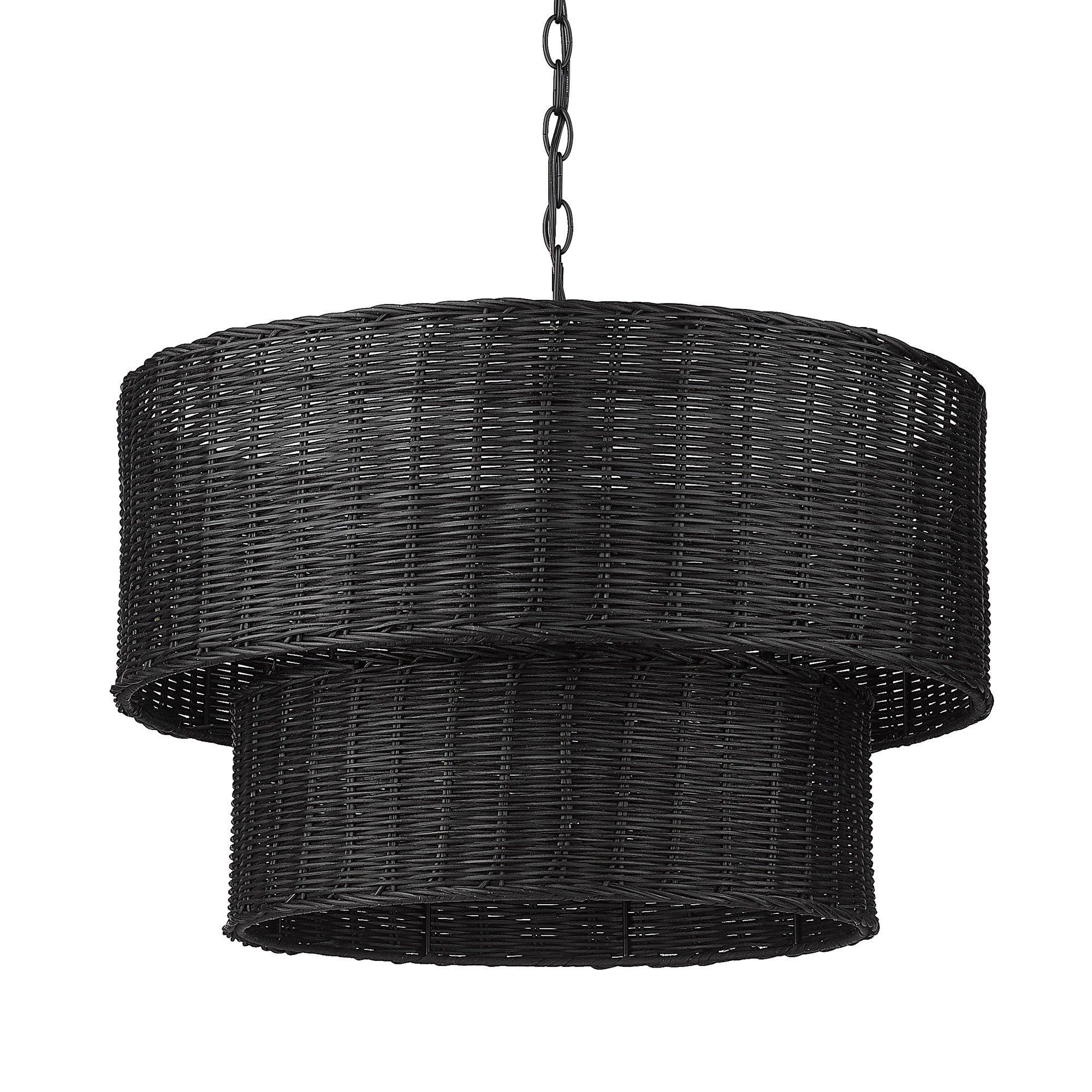 Golden Lighting Erma 6-light Chandelier in Matte Black - - Golden Lighting