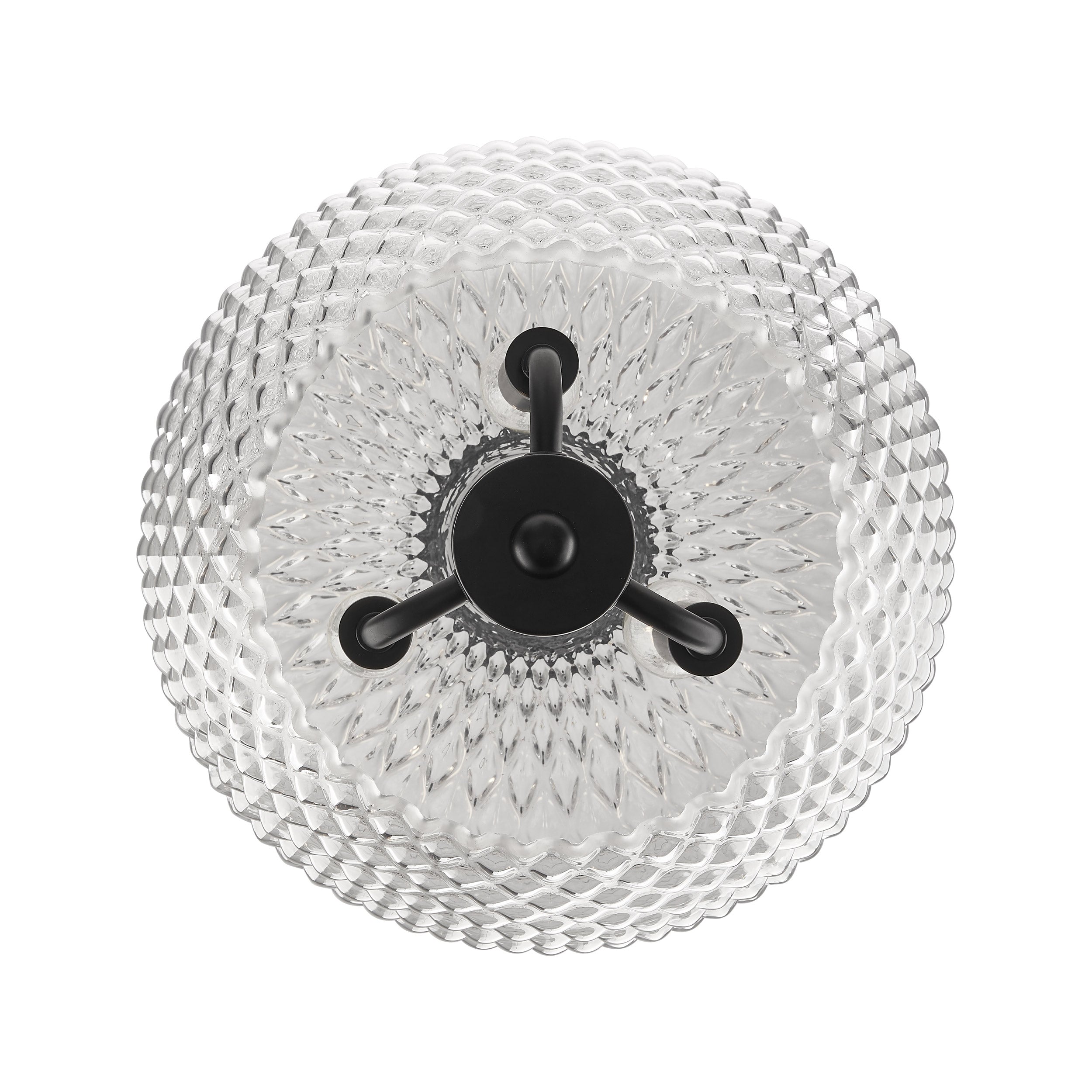 Golden Lighting Adeline 3-light Pendant in Matte Black - - Golden Lighting