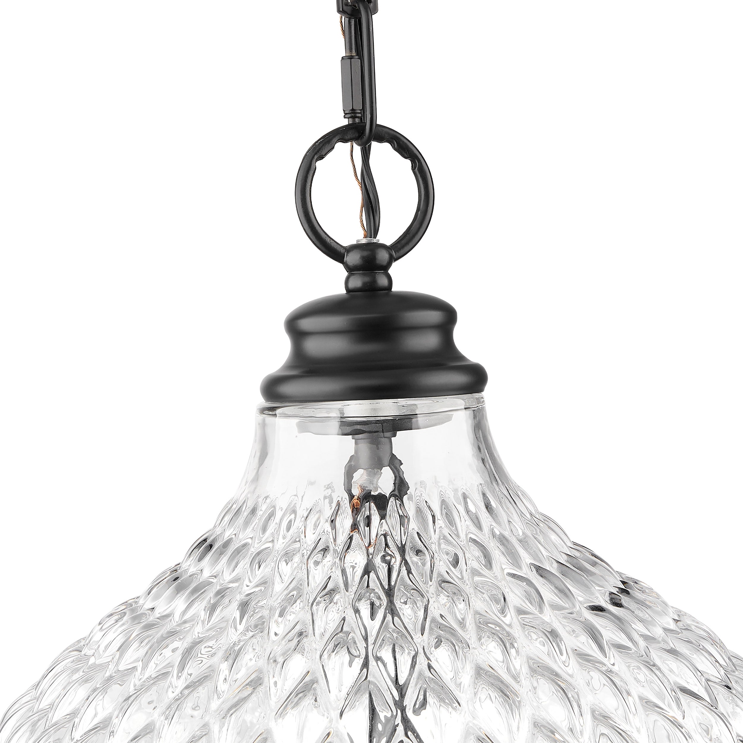 Golden Lighting Adeline 3-light Pendant in Matte Black - - Golden Lighting